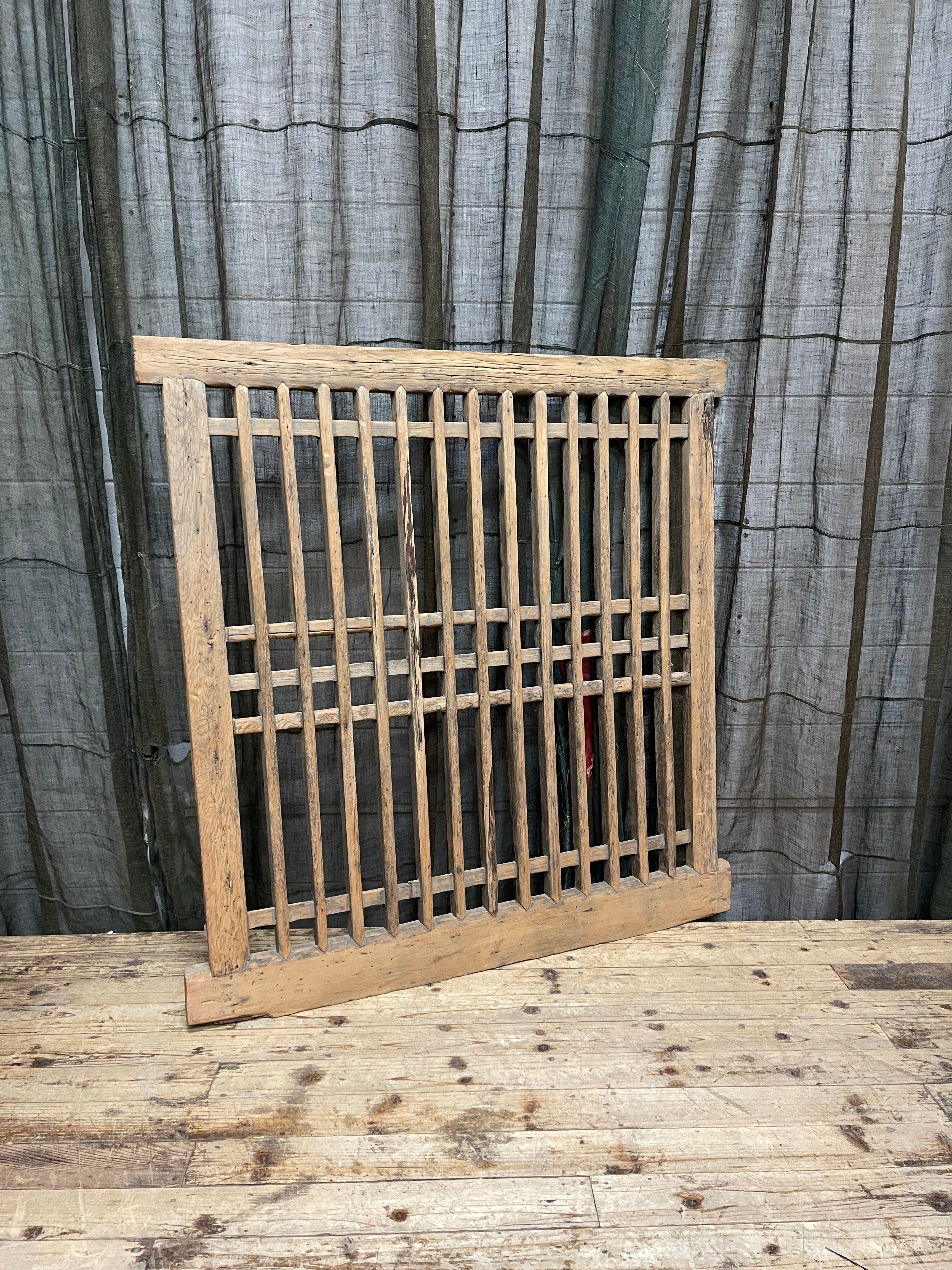 Antique Chinese Wooden Window Panel
