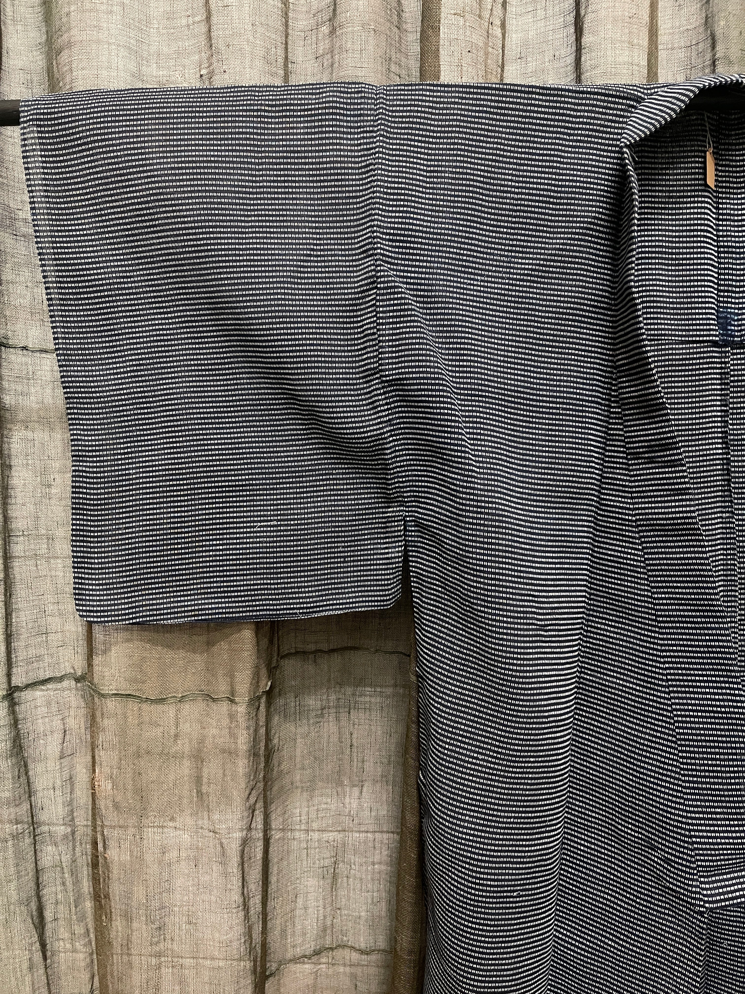 Vintage Japanese Summer Kimono | Hemp, Indigo