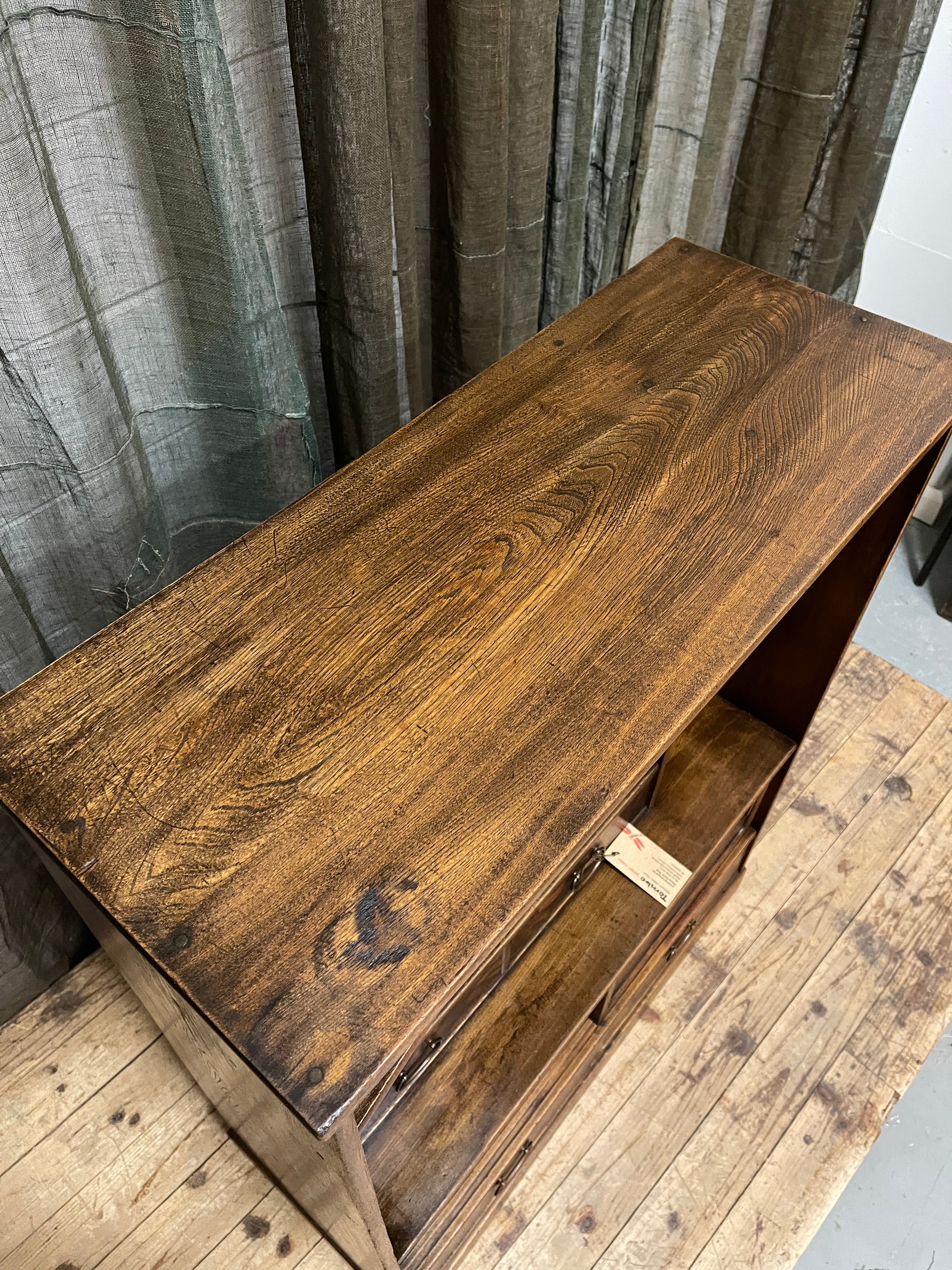 Cha Dana, Japanese Tea Cabinet - Elm & Persimmon | Midcentury