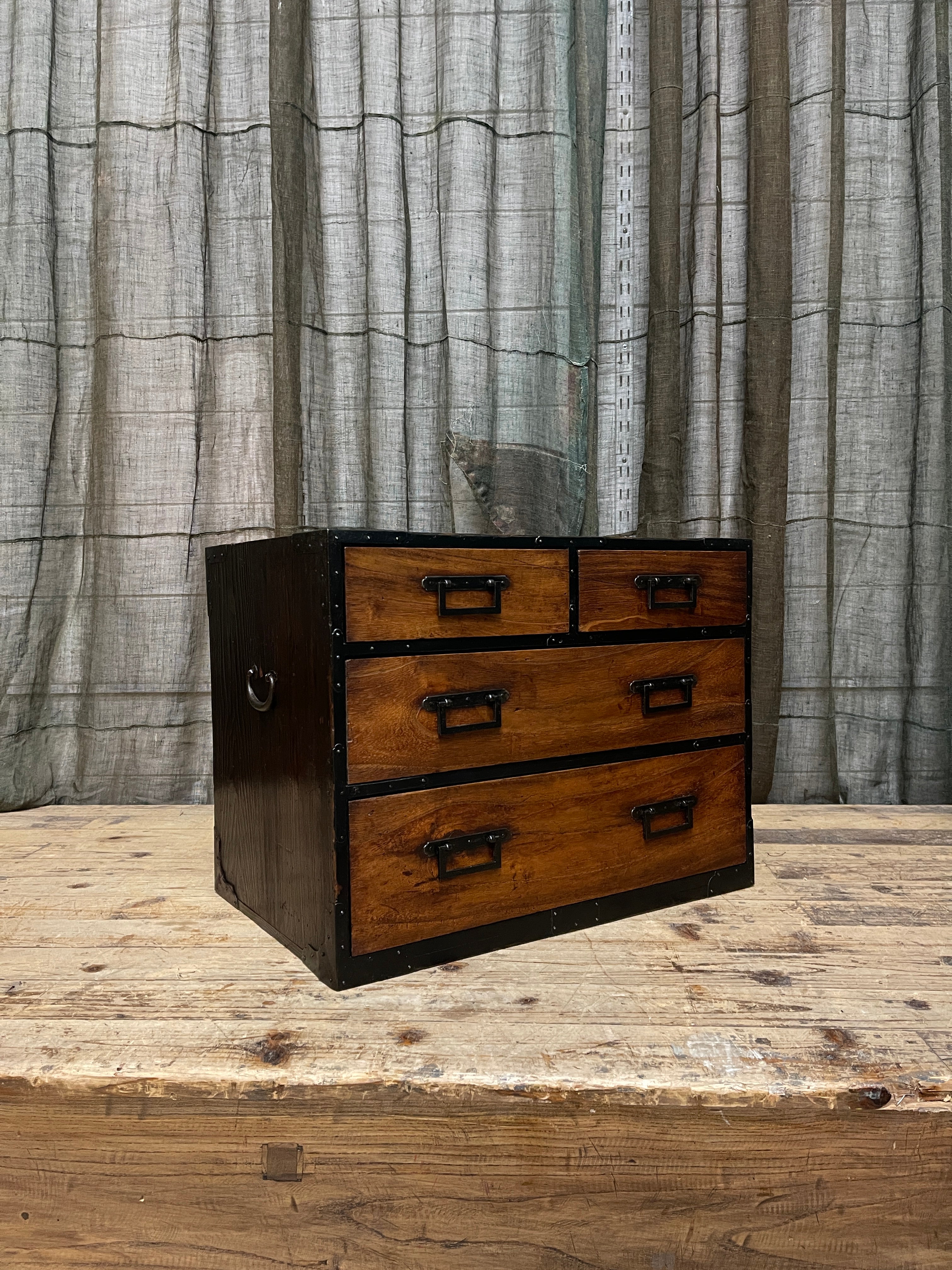 Japanese 4 Drawer Chest - Cedar & Paulownia | Meiji