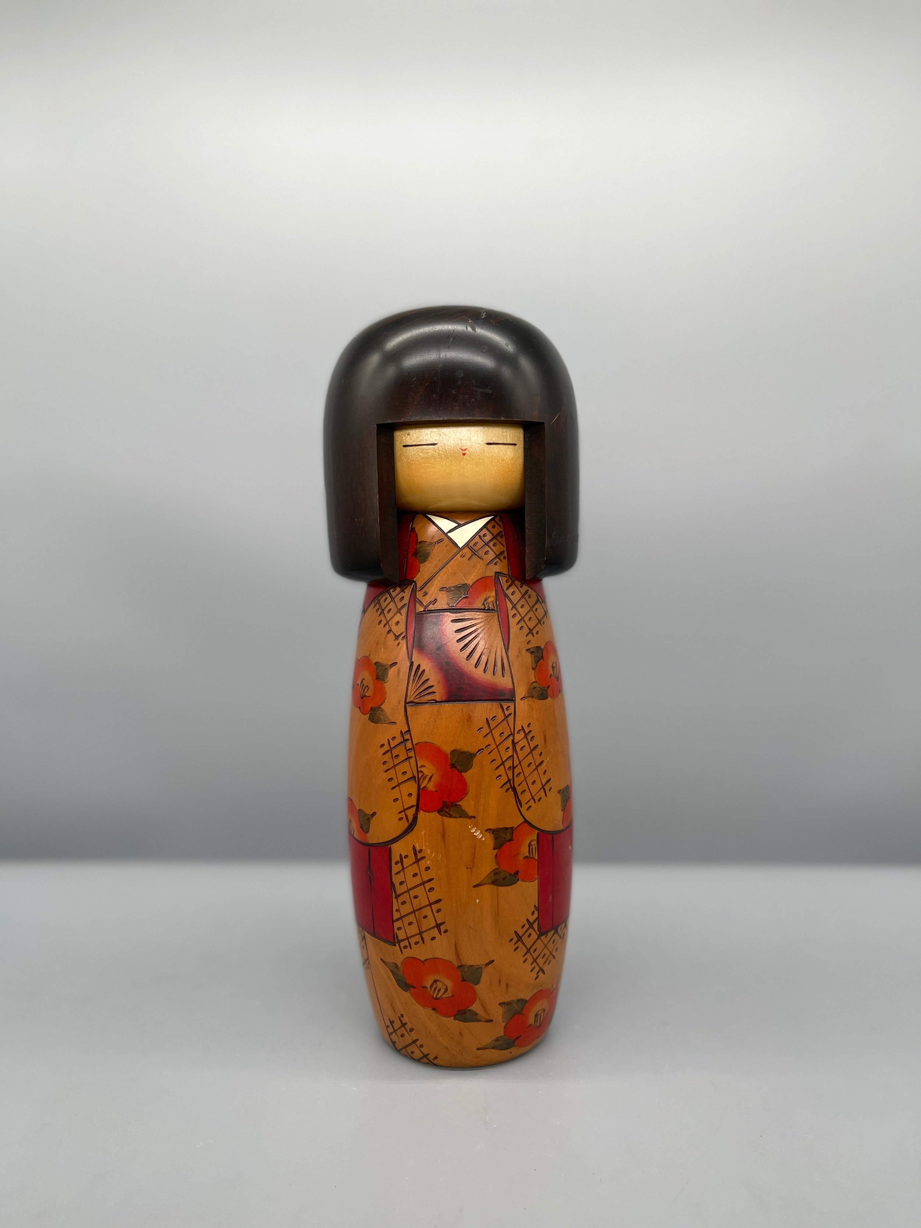 Vintage Japanese Sosaku Kokeshi Doll by Okamoto Usaburo | c.1960