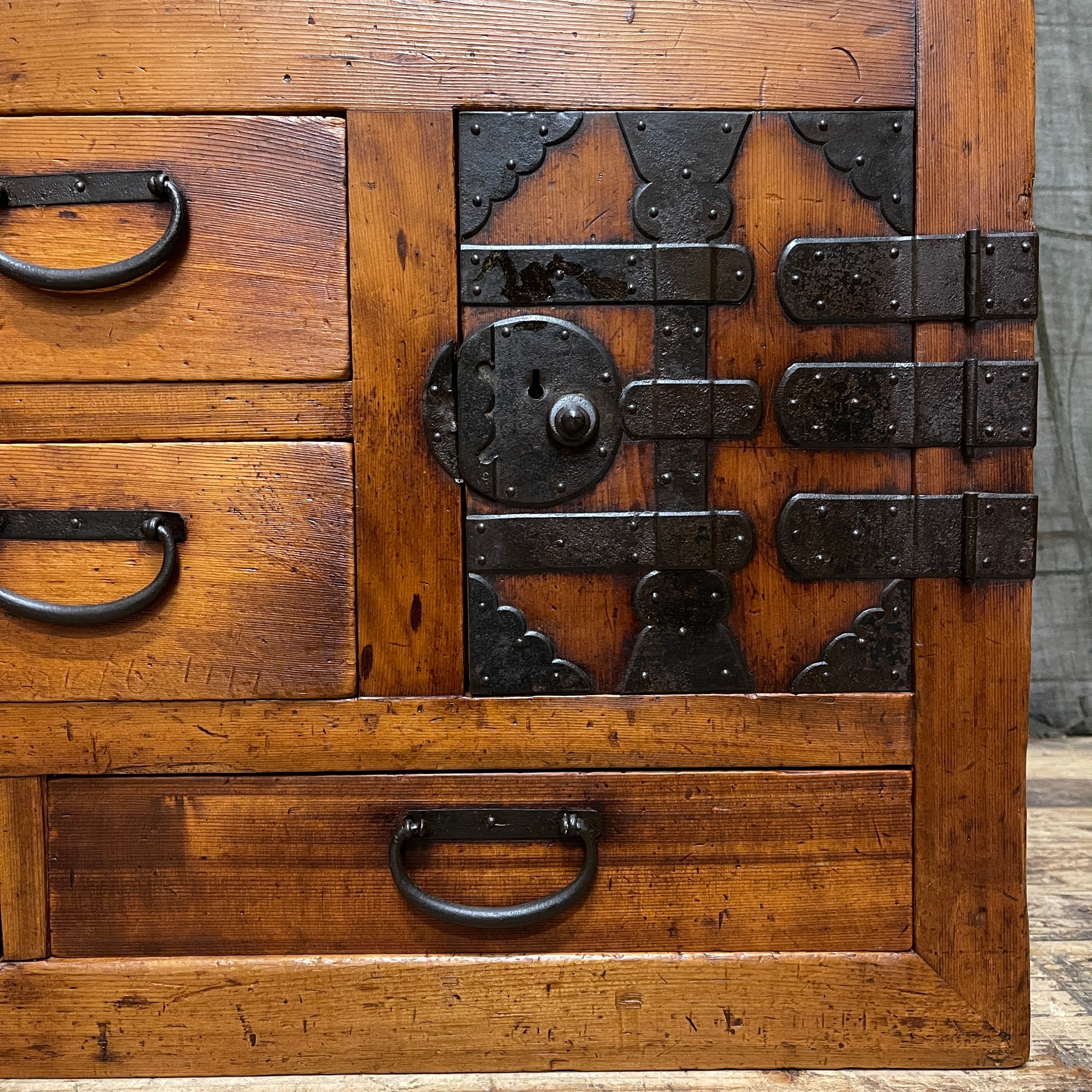 Japanese Choba Dansu, Merchant’s Chest – Cedar & Cypress | Meiji
