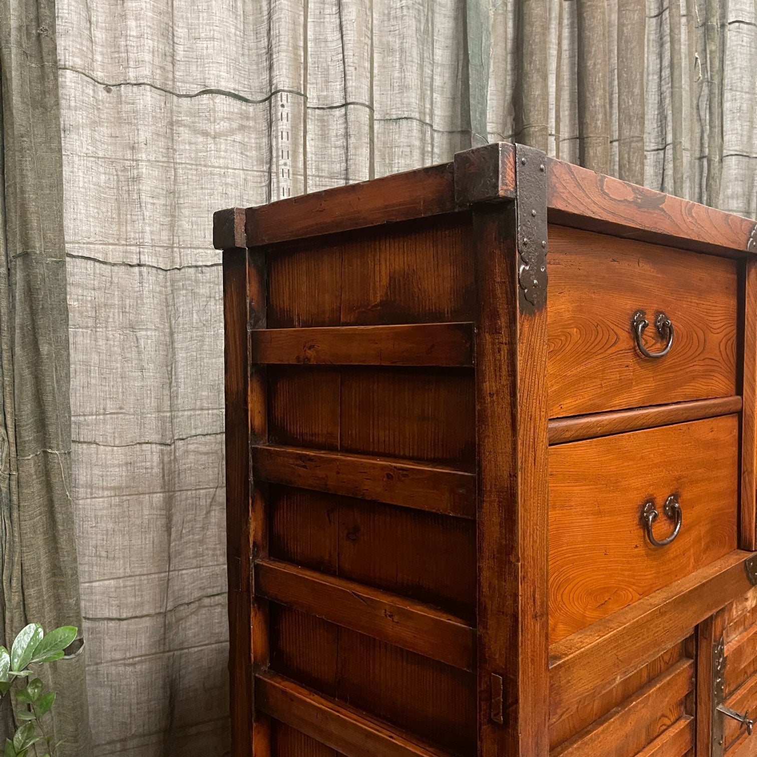 Karuma Dansu, Antique Japanese Wheeled Storage Cabinet - Elm | Edo, Mid 1800's