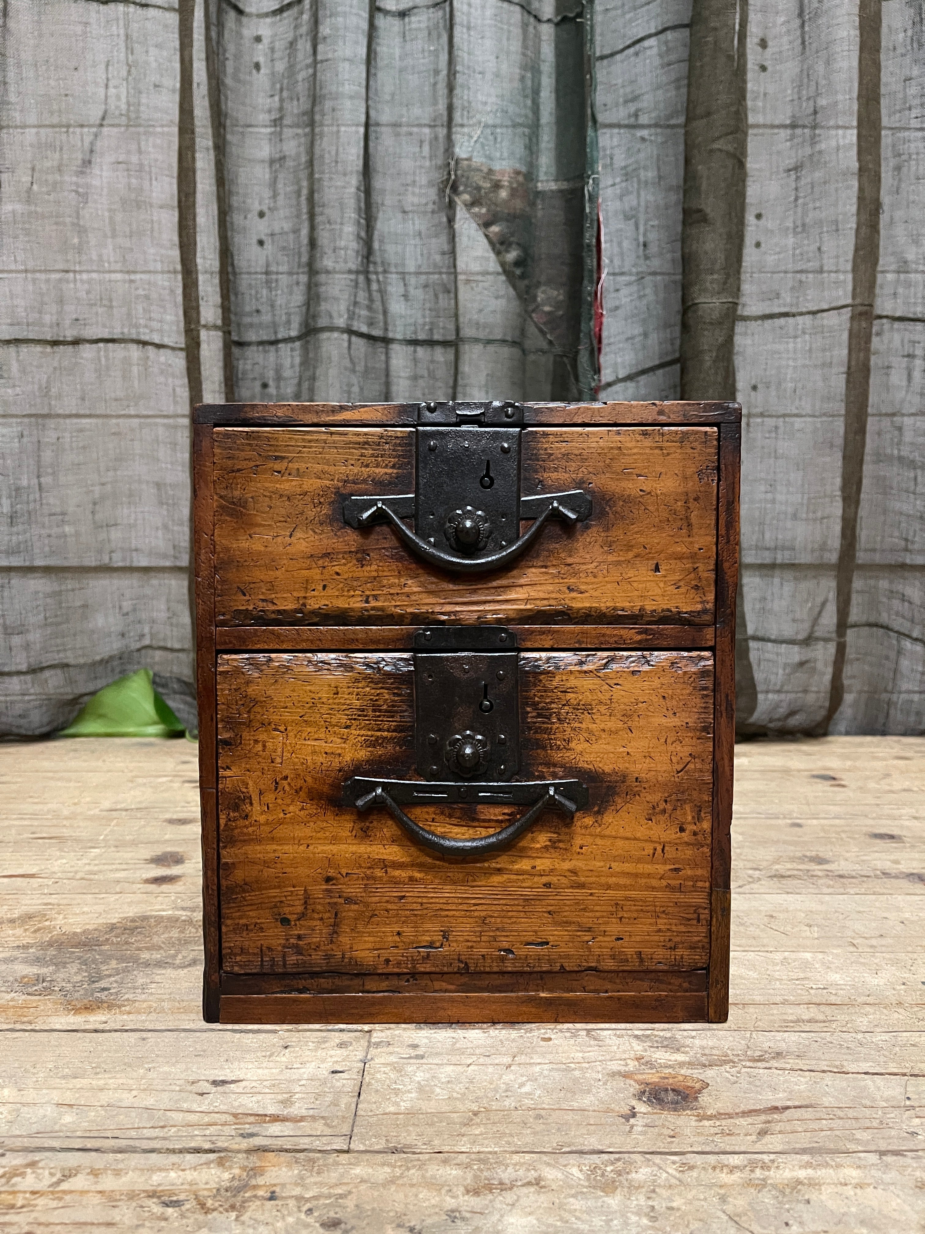 Japanese 2 Drawer Document Box - Cypress| Meiji