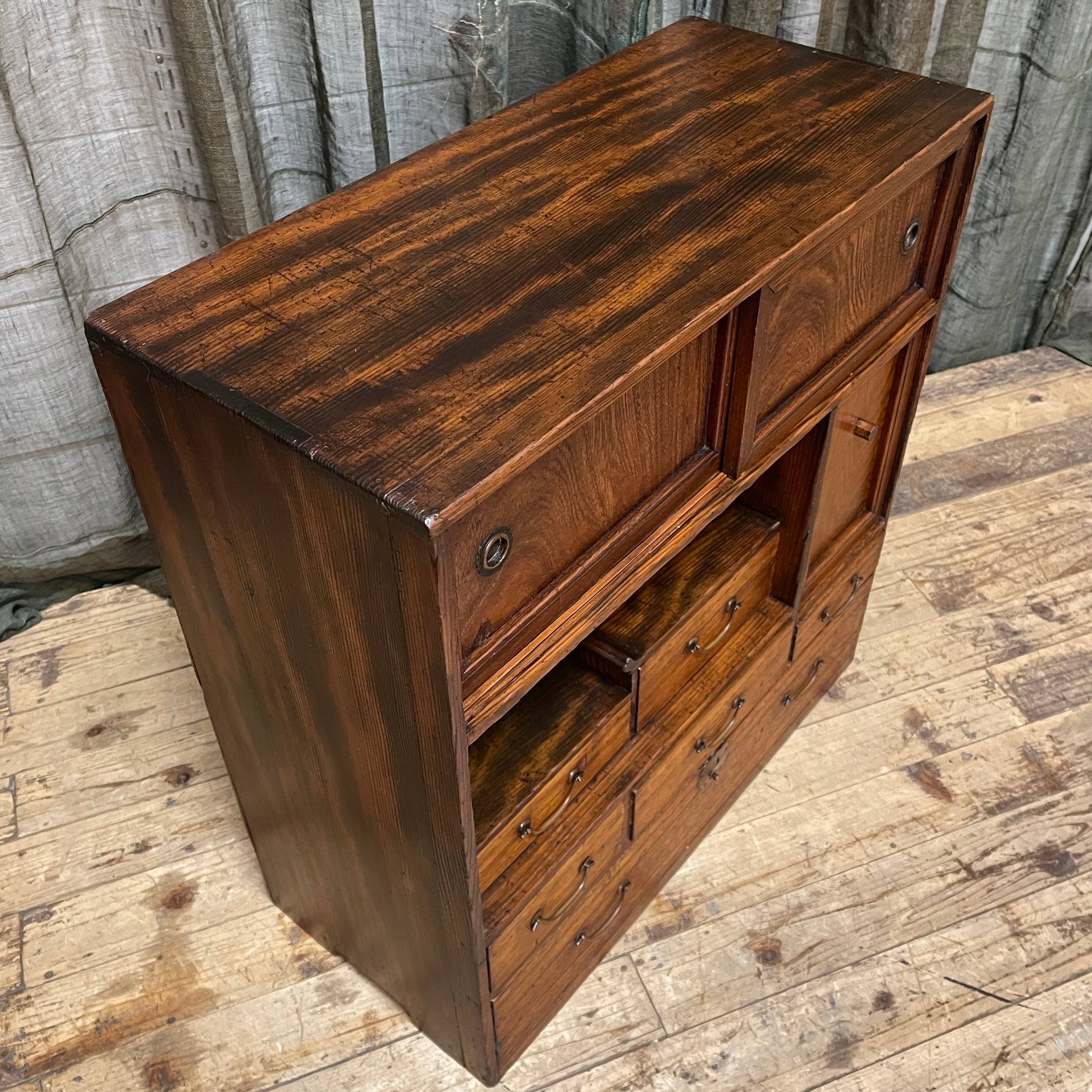 Cha Dansu, Japanese Tea Cabinet - Paulownia & Cedar | 1920's