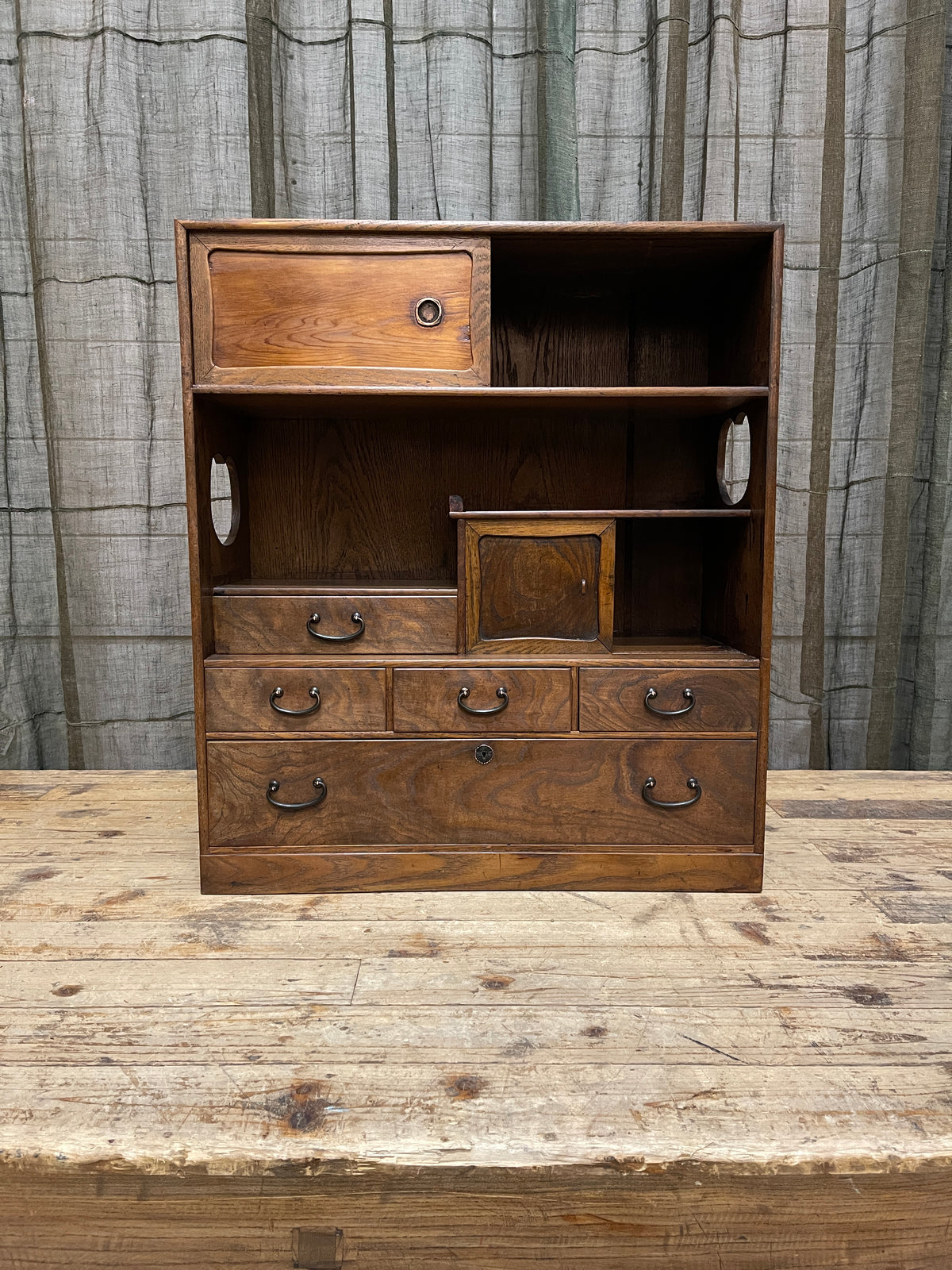 Cha Dana, Japanese Tea Cabinet - Elm & Cedar | Midcentury