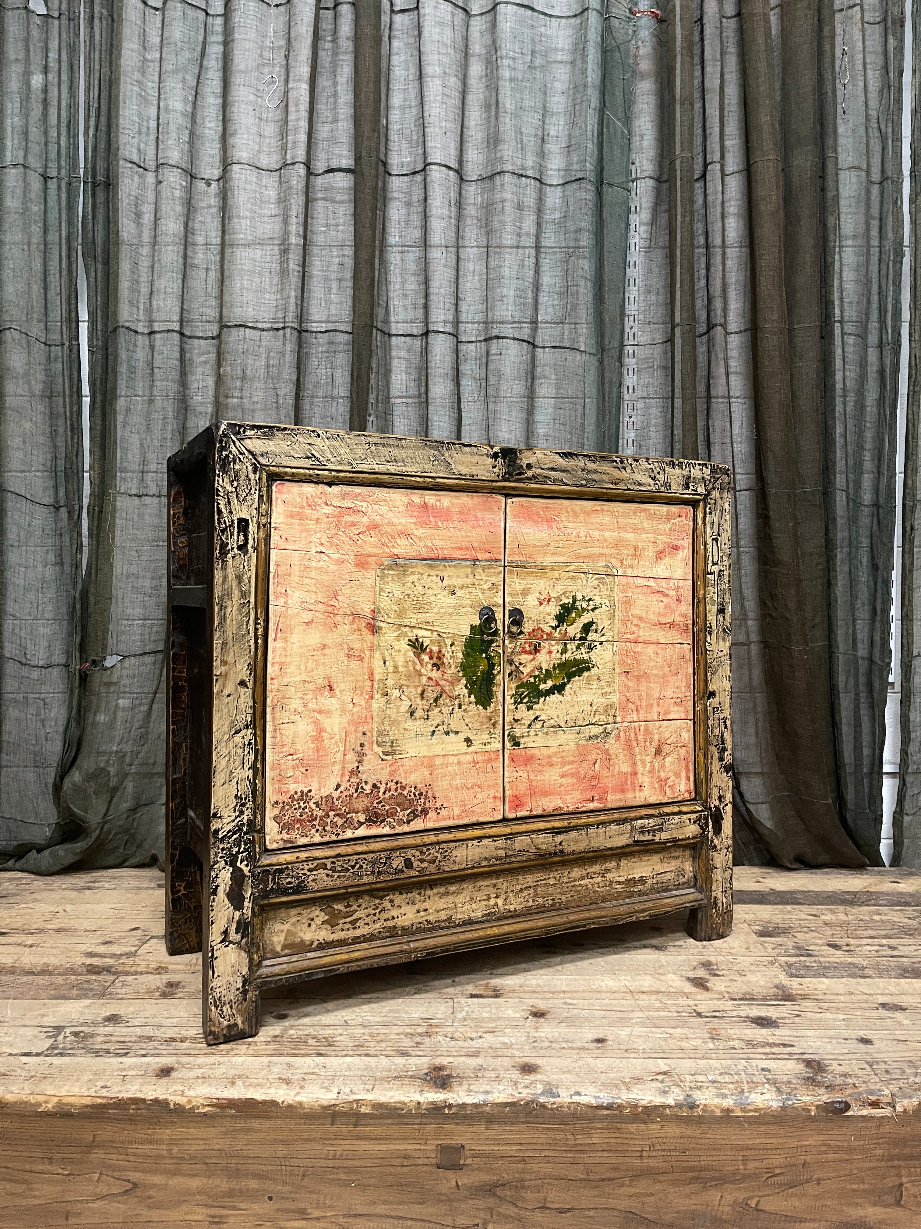 Antique Chinese Cabinet with Original Painted Finish | c.1900