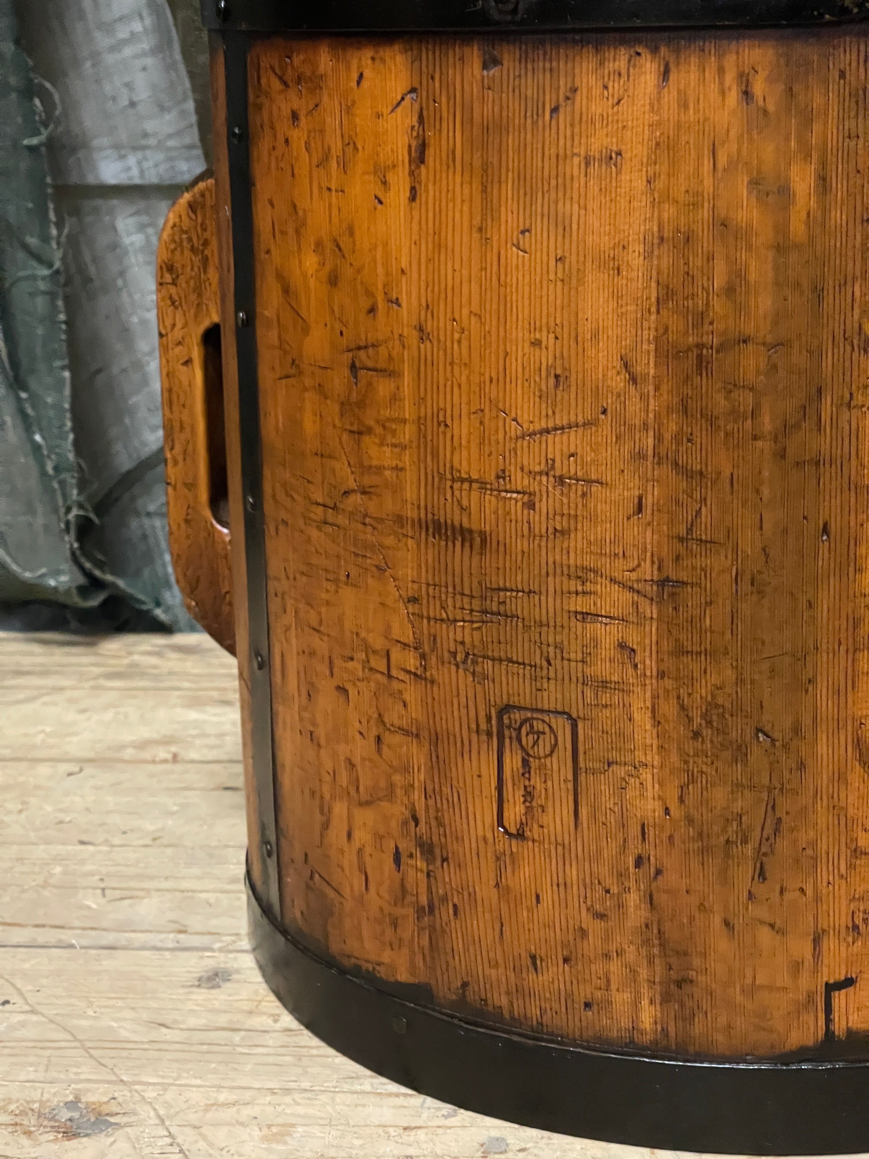 Tomasu, Antique Japanese Rice Measure Bucket
