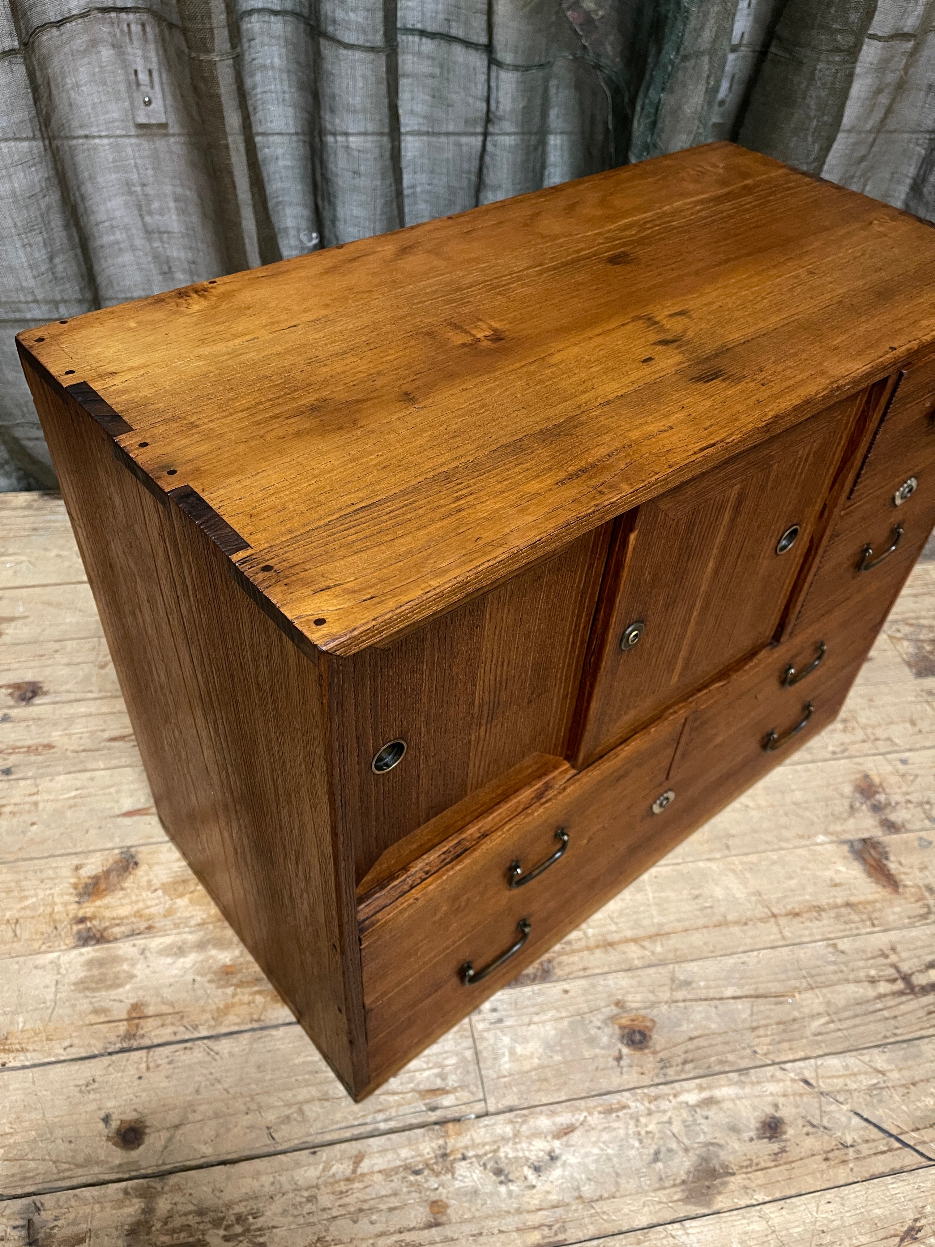 Ko Dansu, Japanese Side Cabinet - Paulownia | Showa