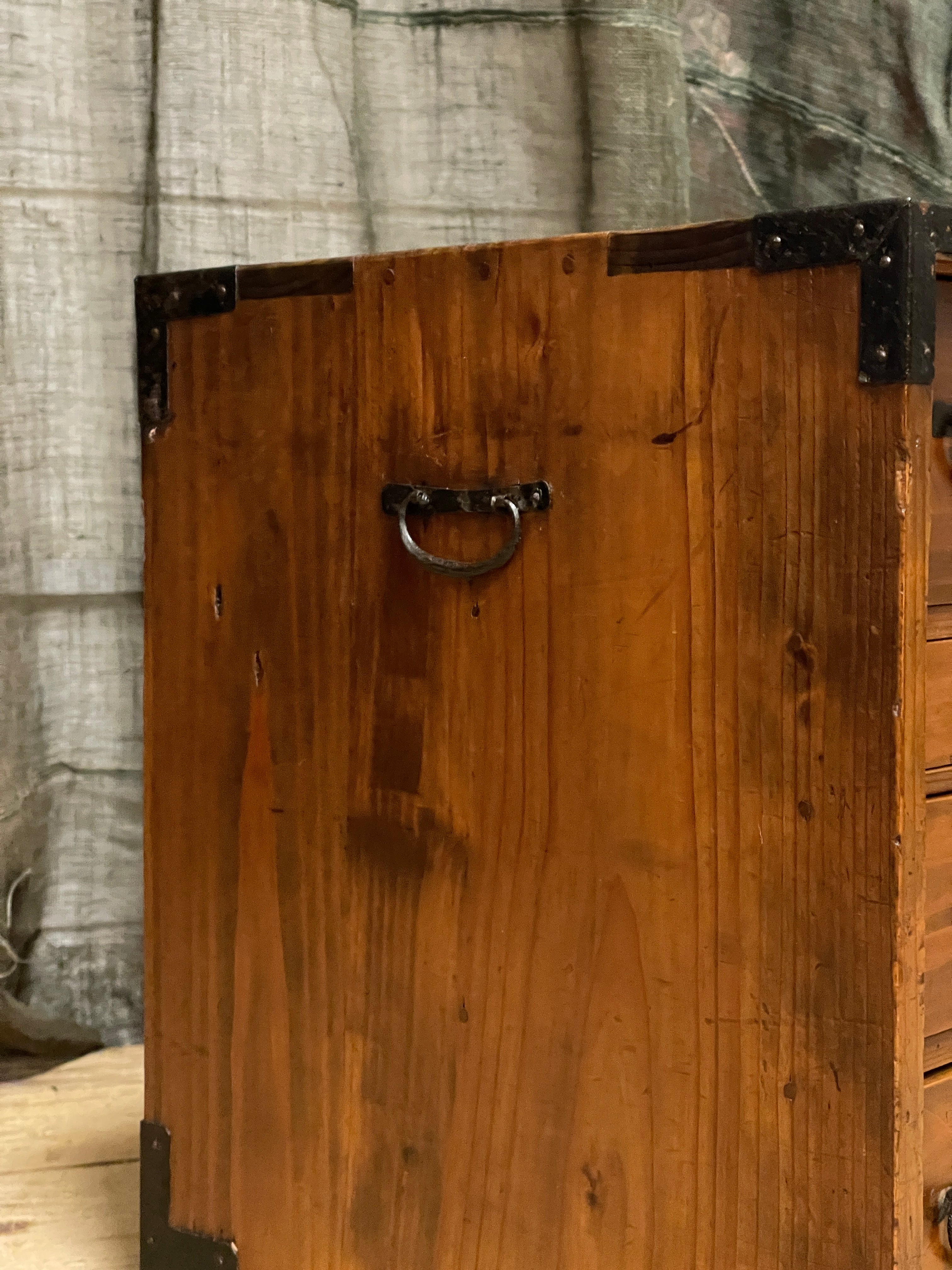Ko Dansu, Japanese Side Cabinet - Cypress | Taisho, 1920's