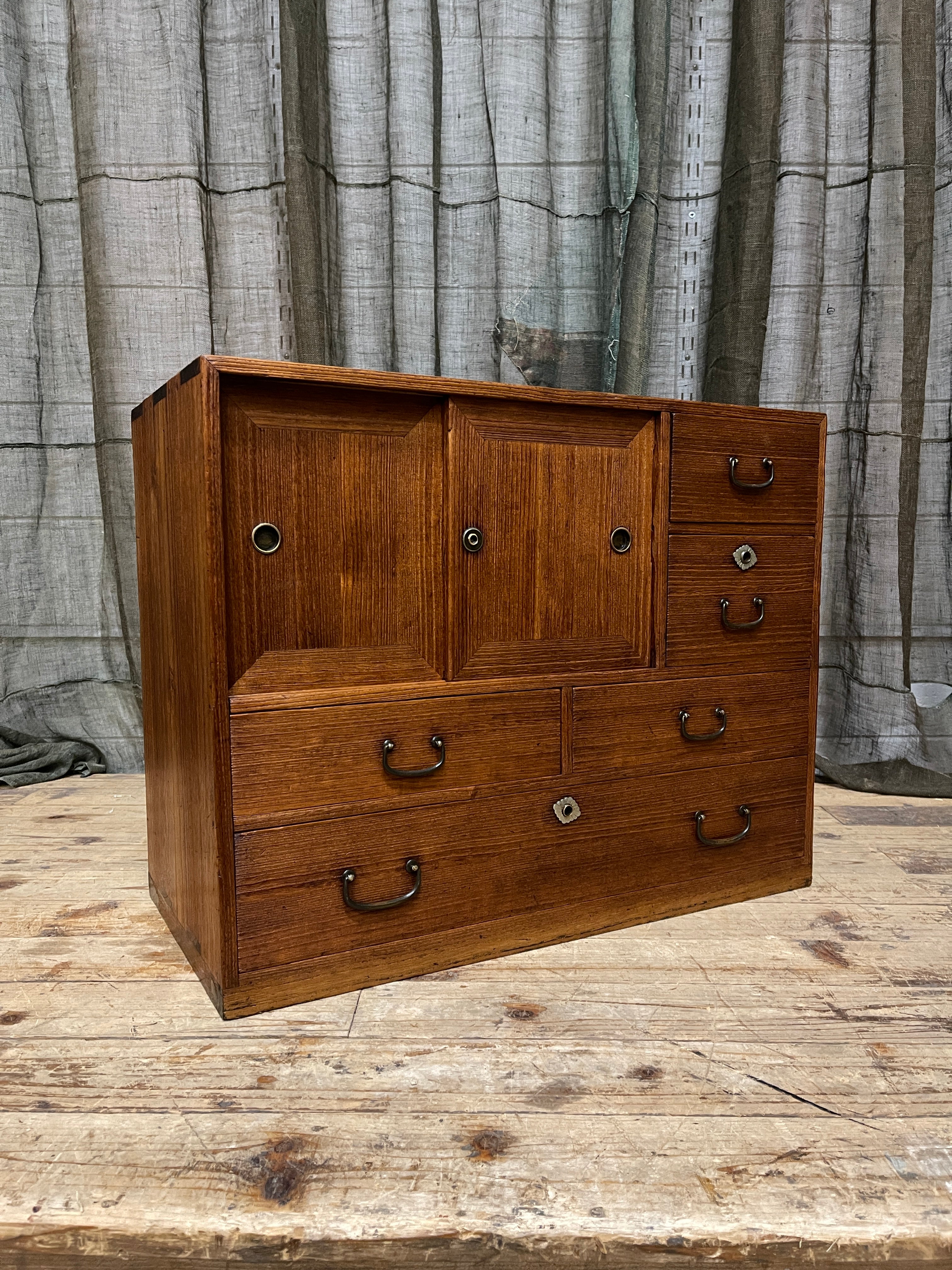 Ko Dansu, Japanese Side Cabinet - Paulownia | Showa