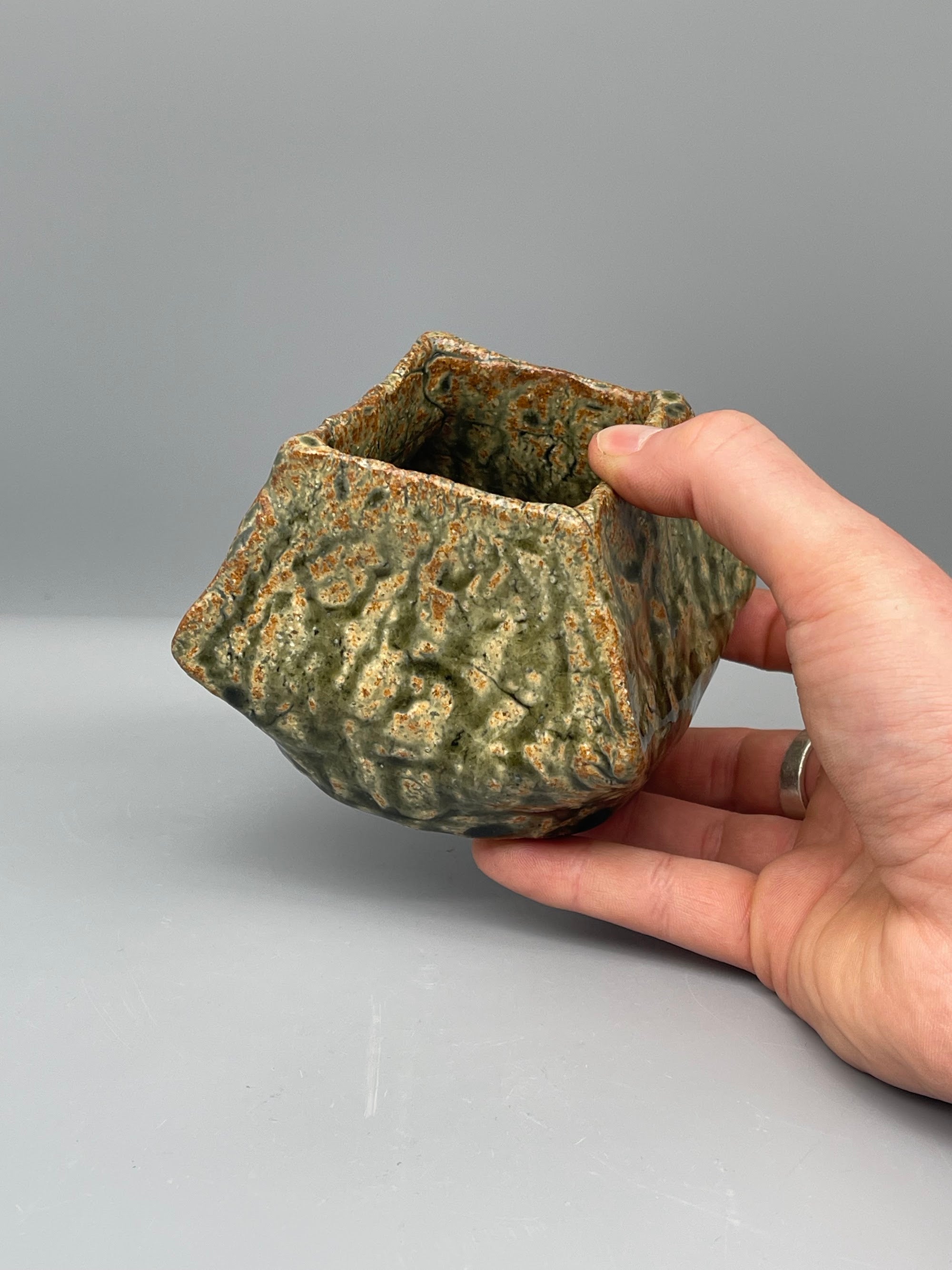 Vintage Japanese Vase - Ash Glaze