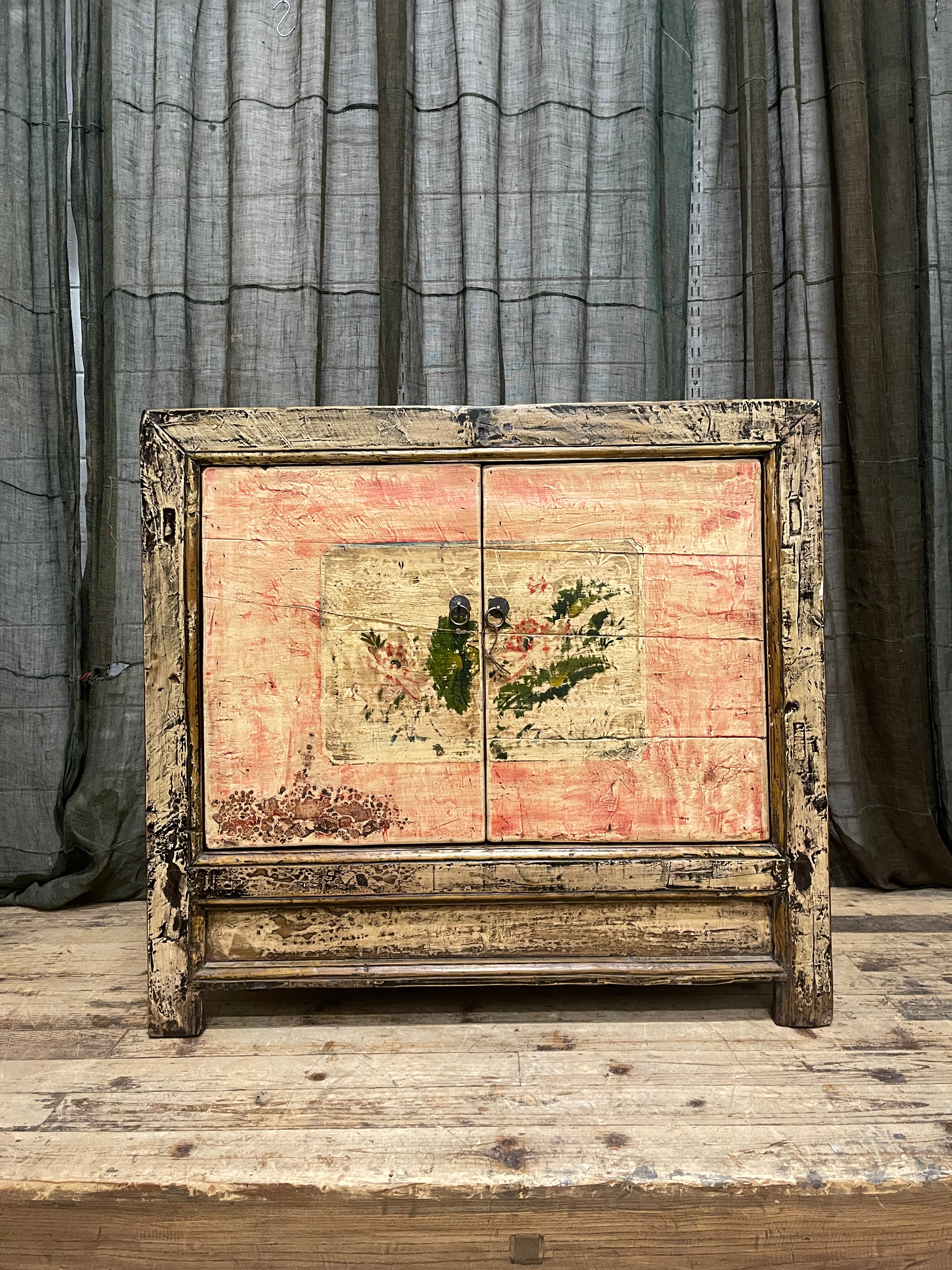 Antique Chinese Cabinet with Original Painted Finish | c.1900