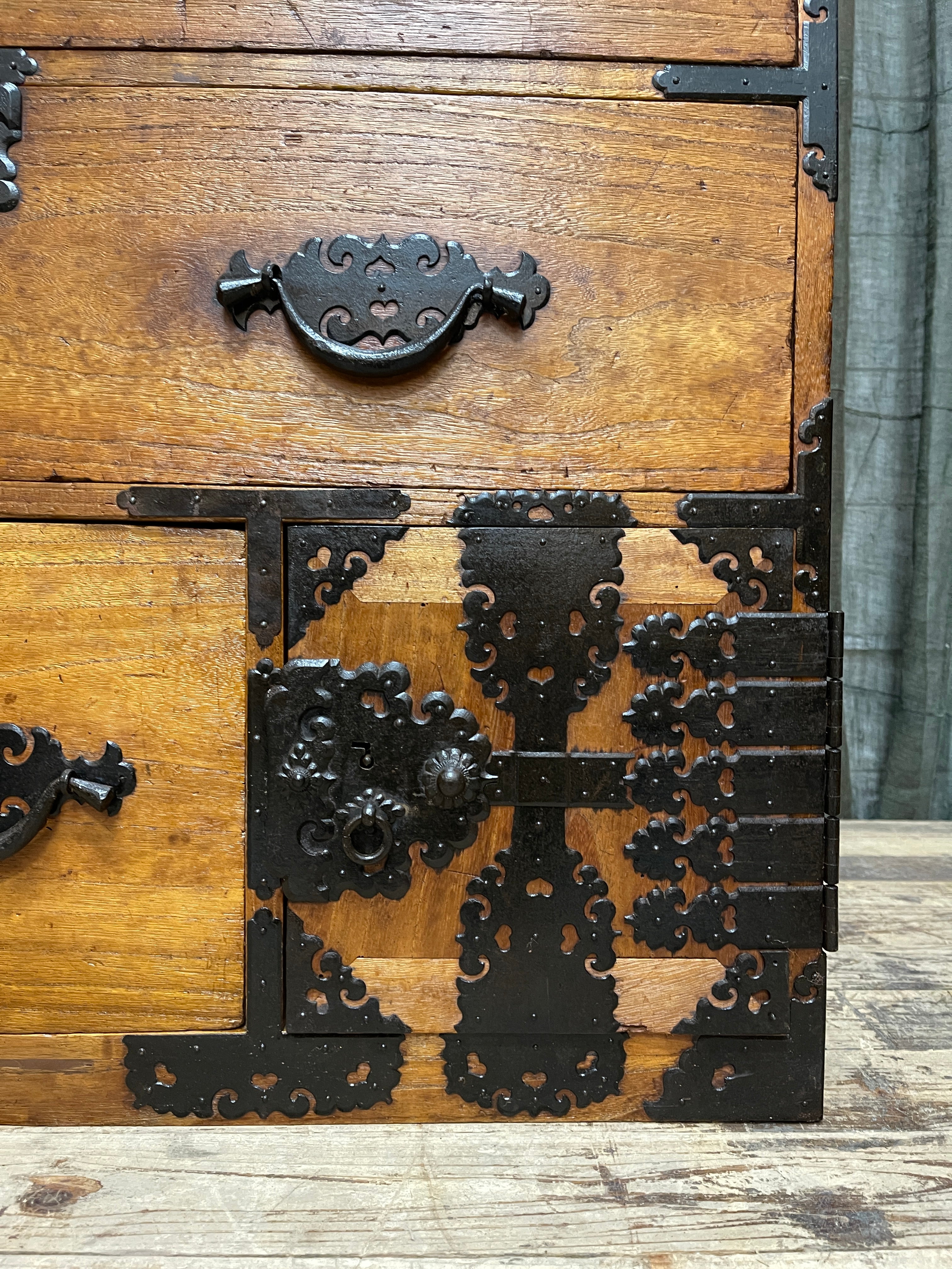 Japanese Kimono Chest of Drawers - Cypress, Paulownia | Meiji, c.1890