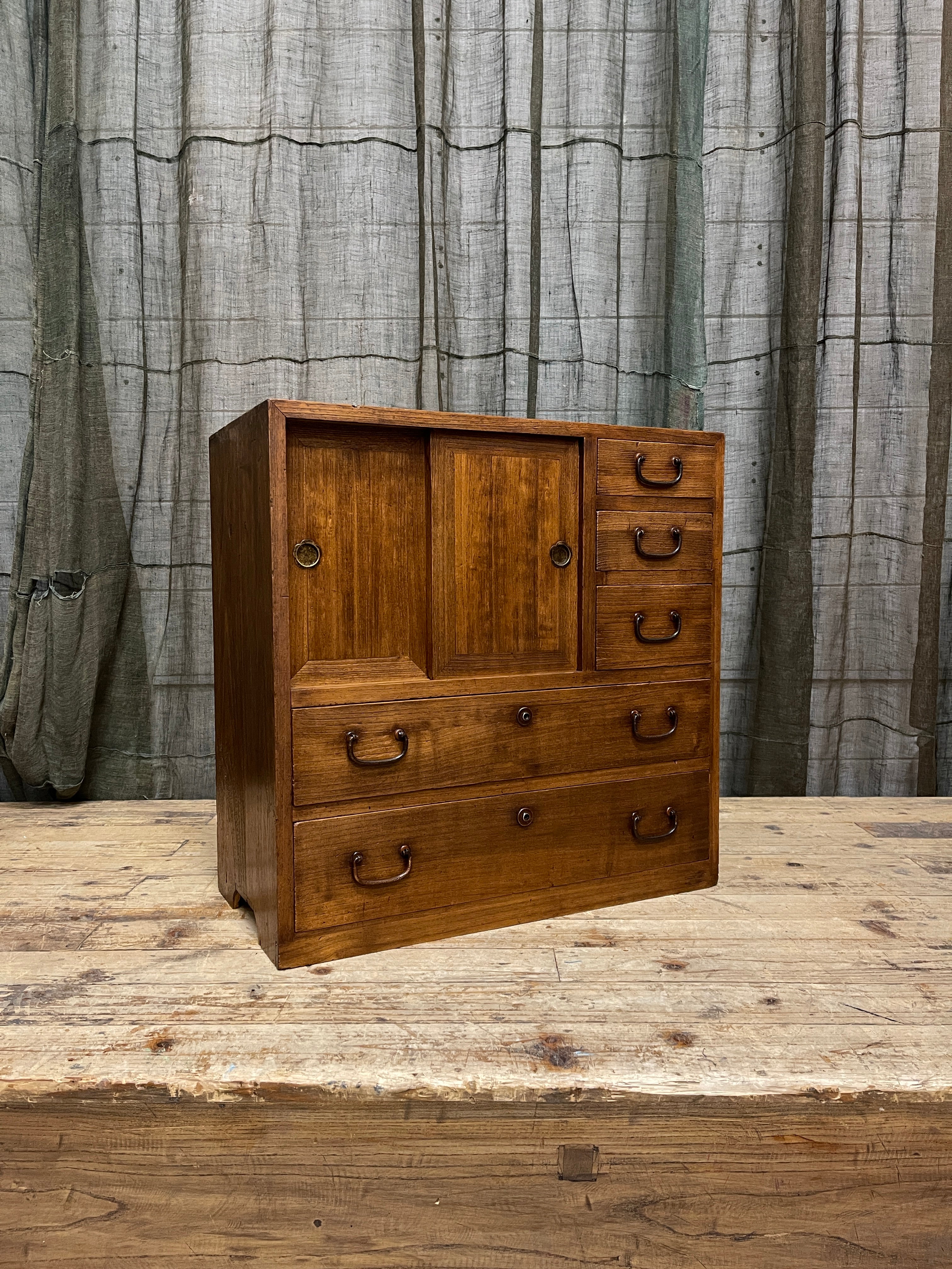 Ko Dansu, Japanese Side Cabinet - Paulownia | Taisho