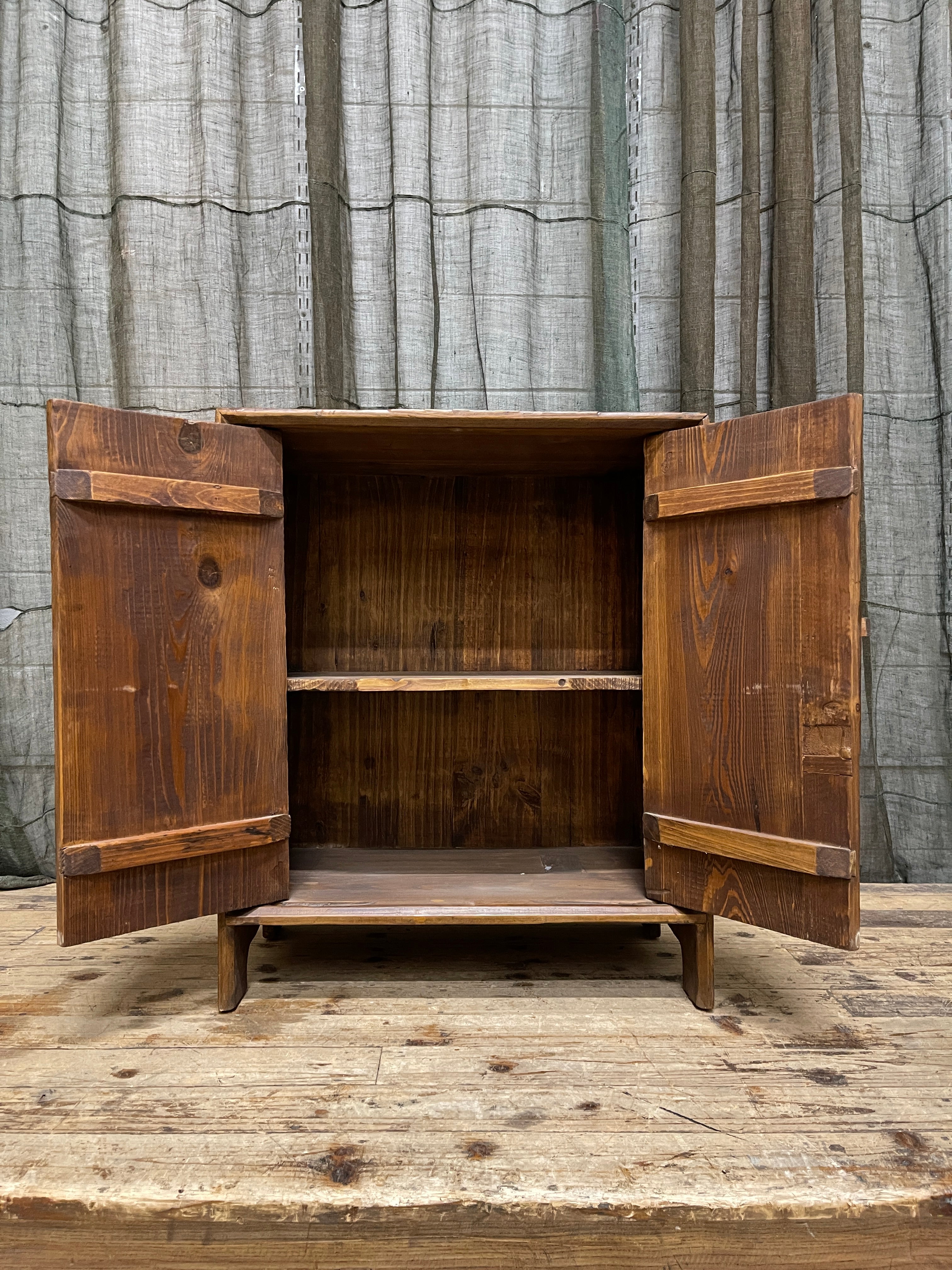 Provincial Style Chinese Recycled Timber Side Cabinet