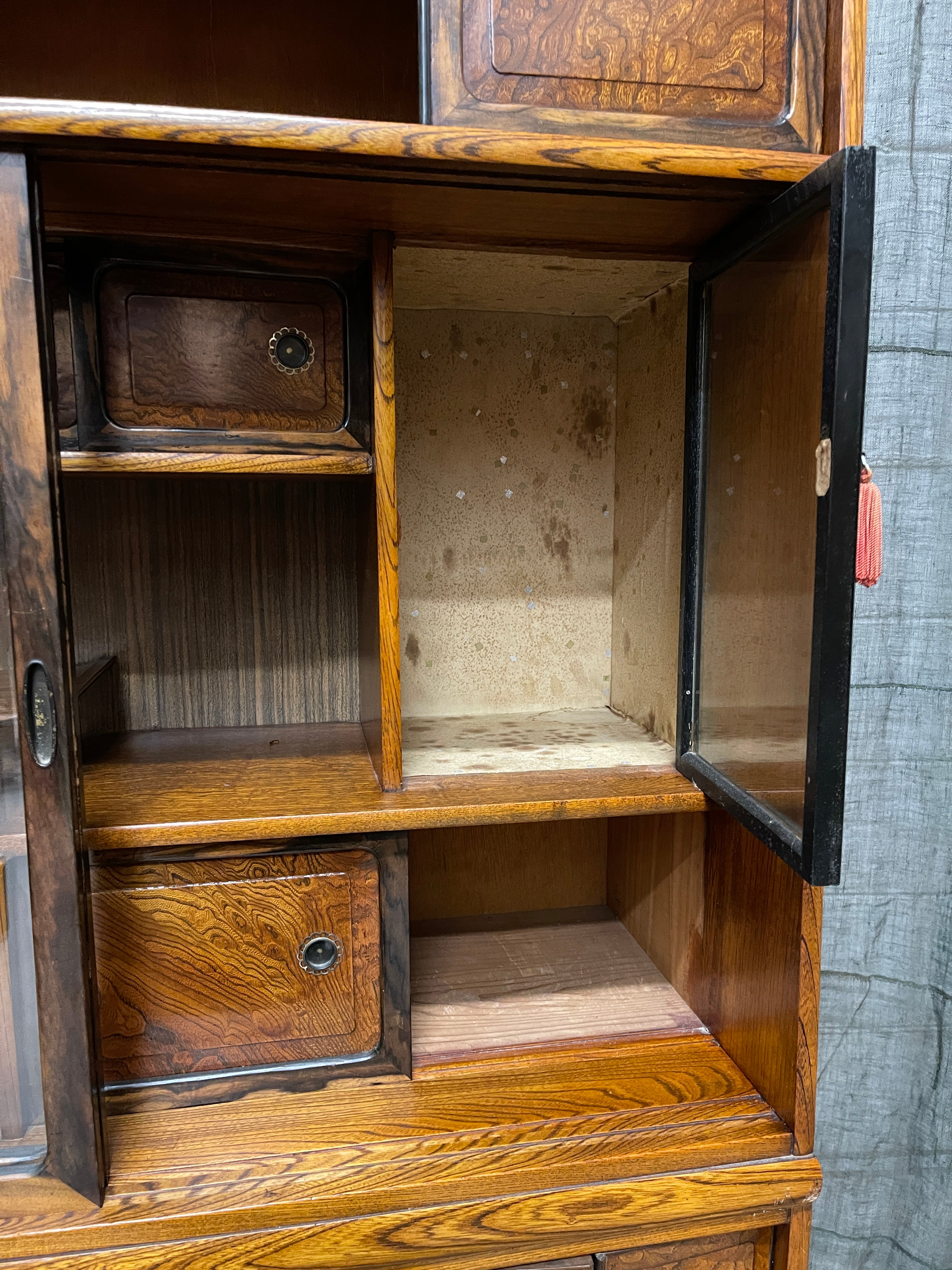 Cha Dansu, Japanese Tea Cabinet - Elm| C.1970