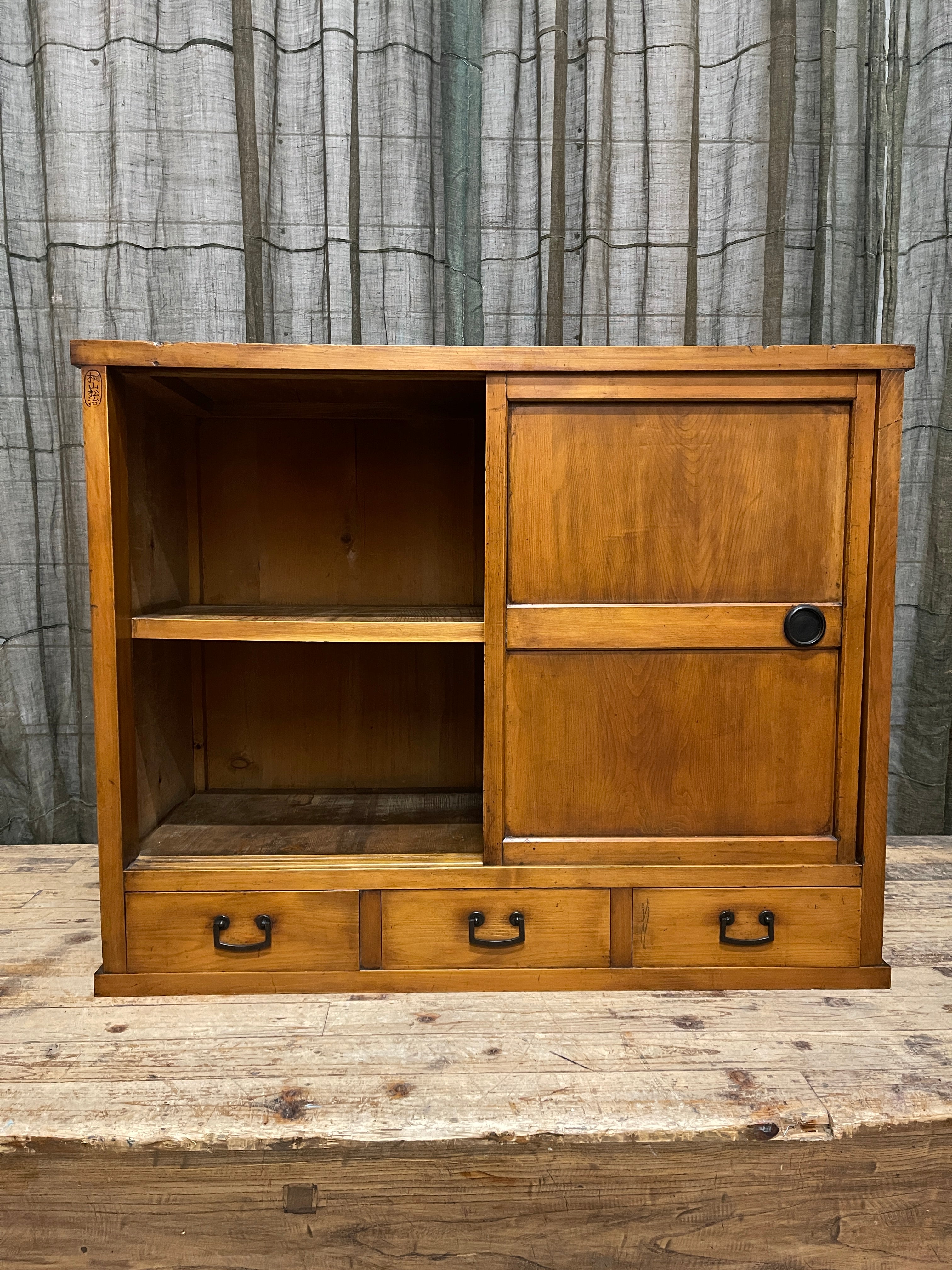 Japanese Storage Cabinet From Gifu - Cypress & Cedar | Meiji