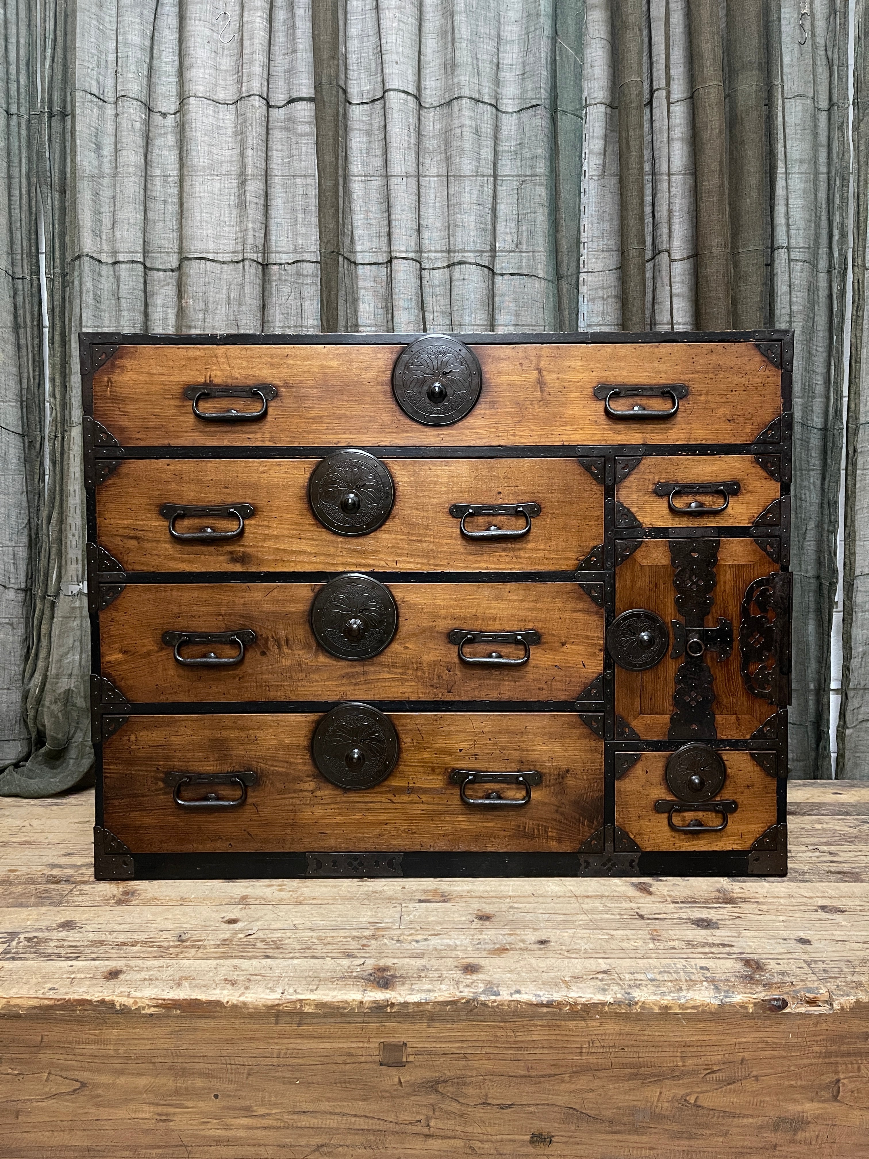 Japanese Kimono Chest of Drawers - Cypress & Chestnut | Meiji