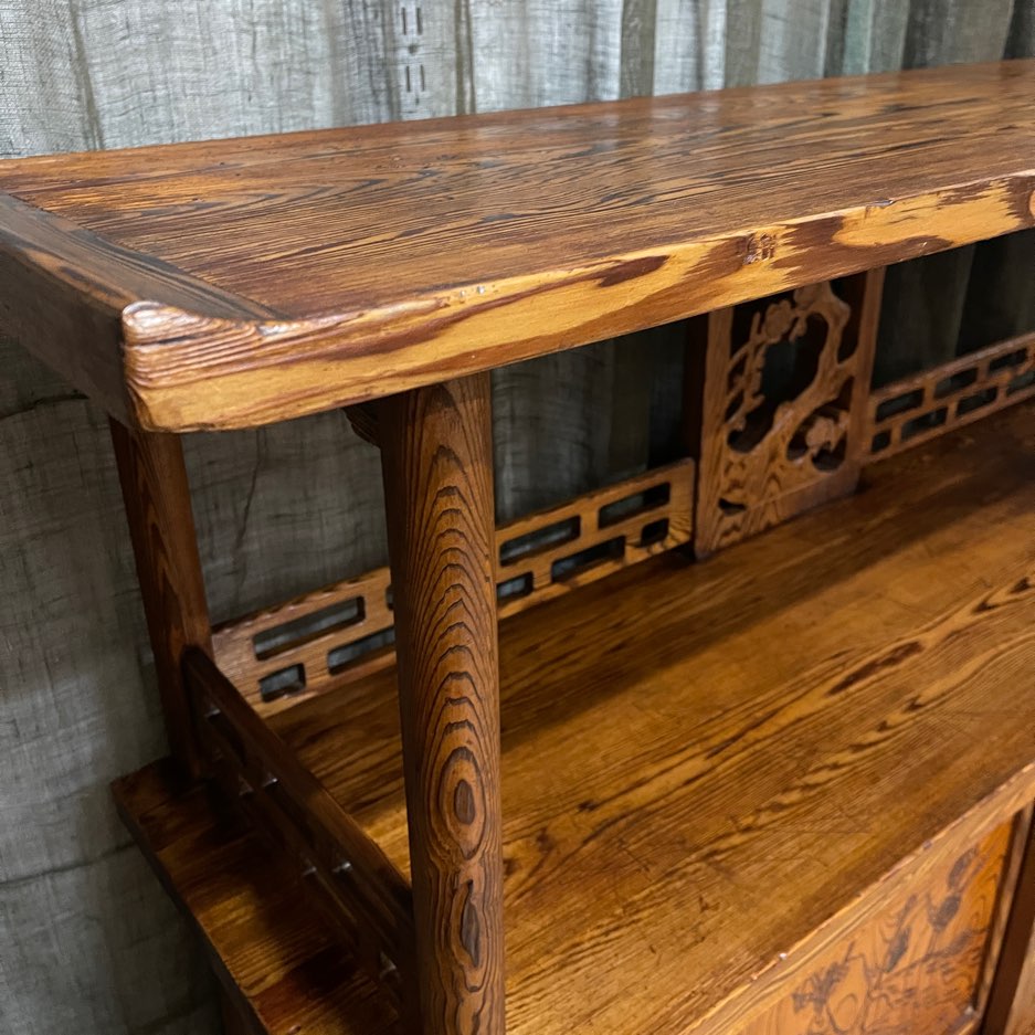 Kazari Dana, Midcentury Japanese Display Cabinet - Cedar | c.1950