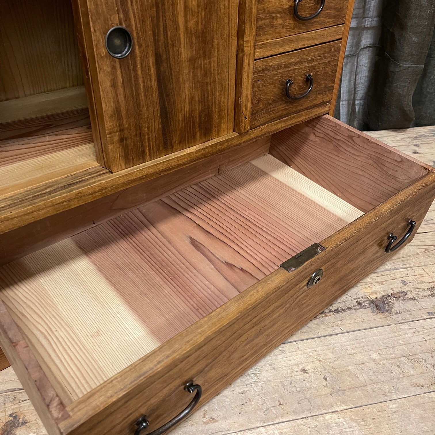 Ko Dansu, Japanese Side Cabinet - Cedar & Paulownia | 1920's