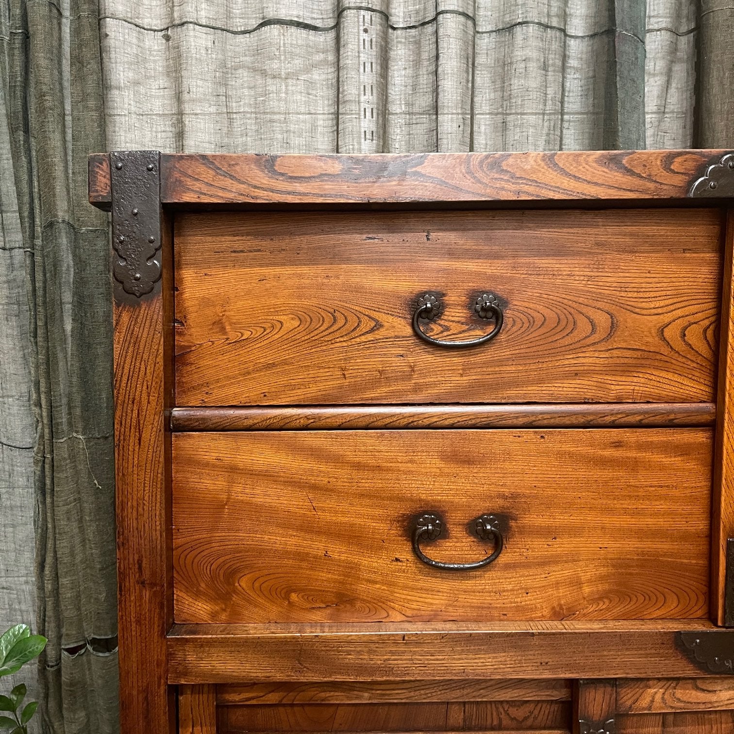 Karuma Dansu, Antique Japanese Wheeled Storage Cabinet - Elm | Edo, Mid 1800's