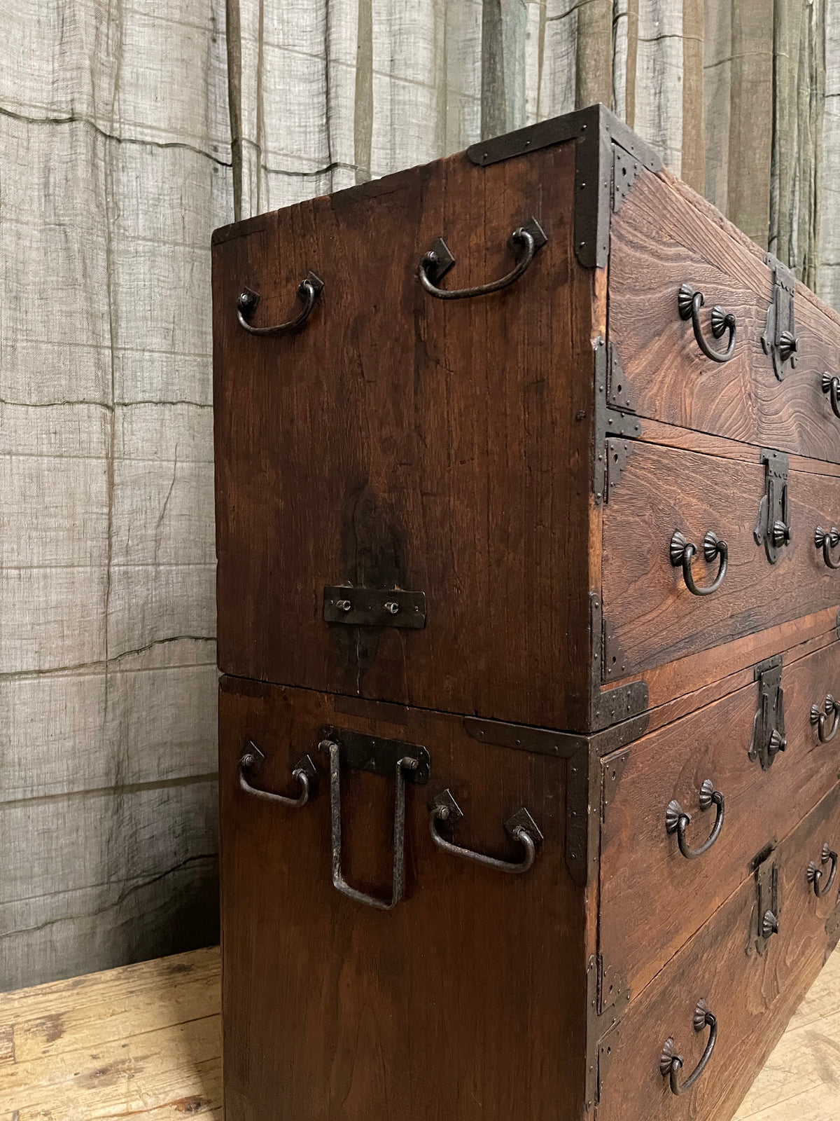 Antique Japanese Isho Dansu Chest-on-Chest