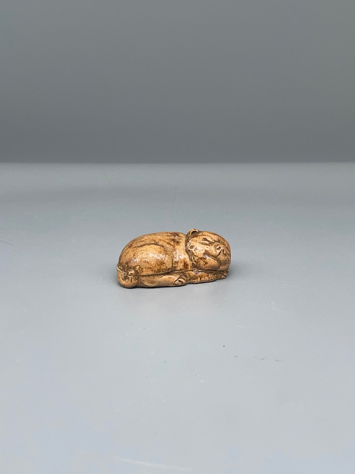Vintage Japanese Kogo, Incense Container - Sleeping Animal