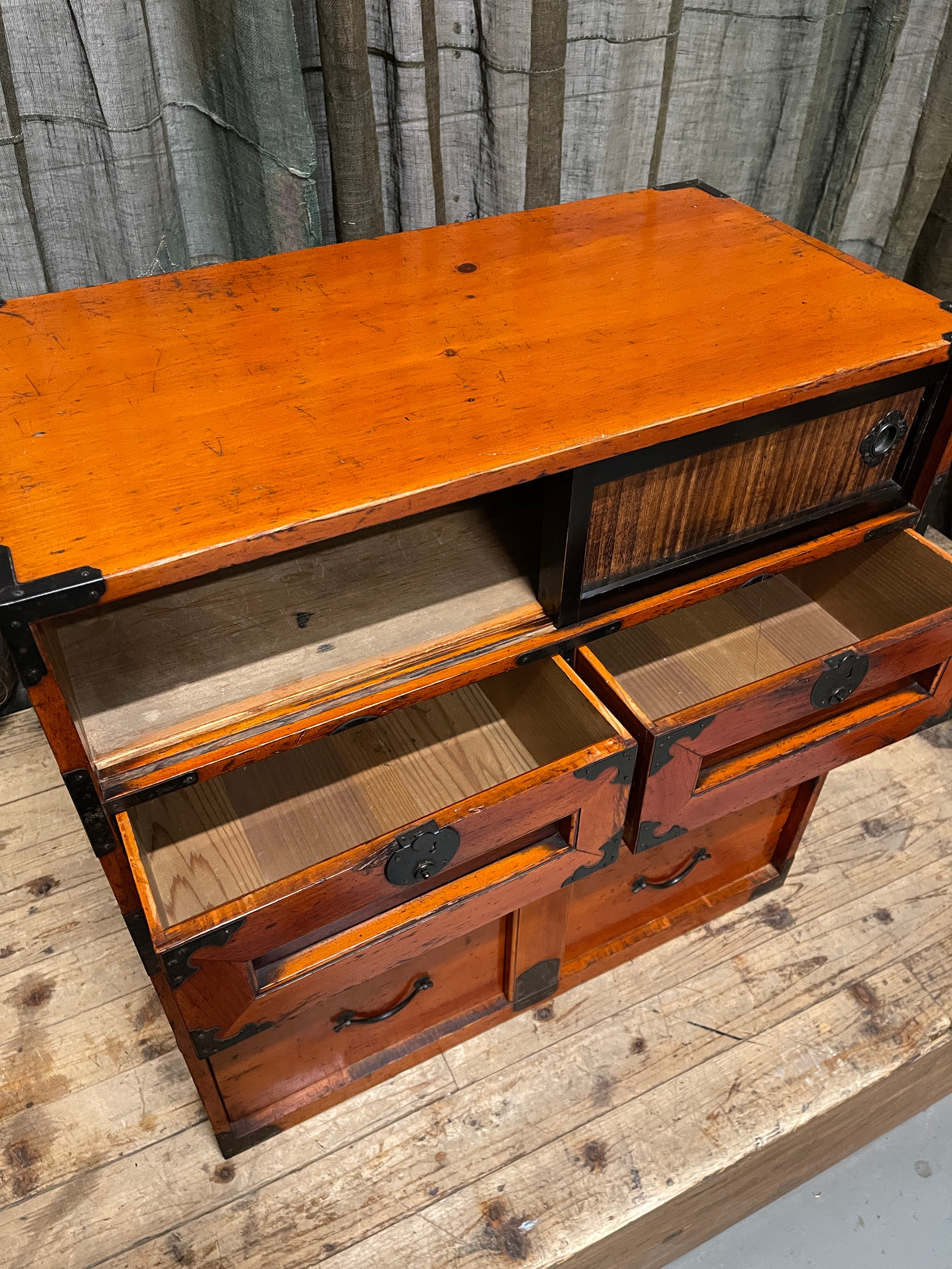 Japanese Storage Cabinet From Gifu - Cypress | Meiji