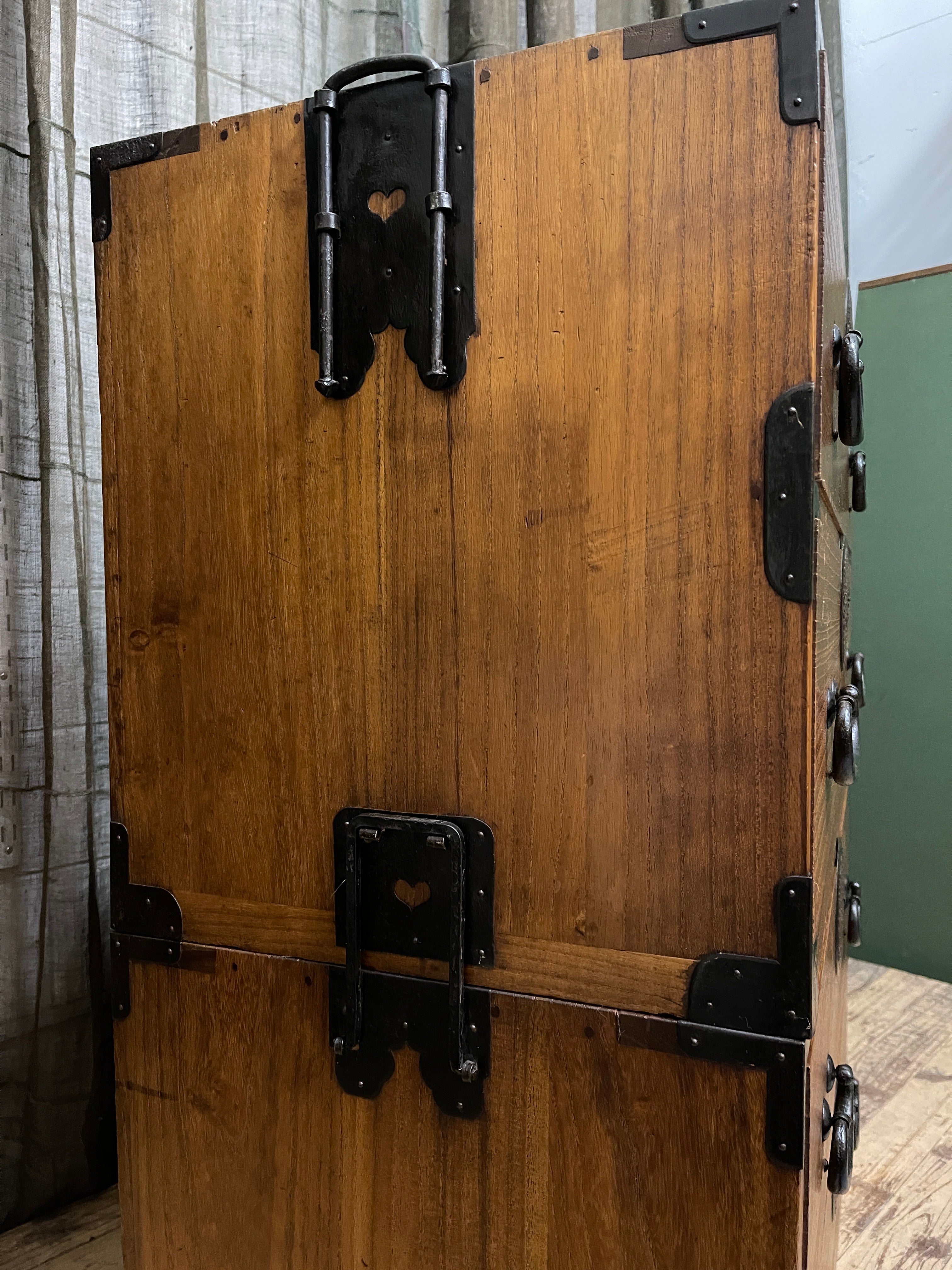 Japanese Kimono Storage Chest-on-Chest, Isho Dansu - Paulownia | Meiji