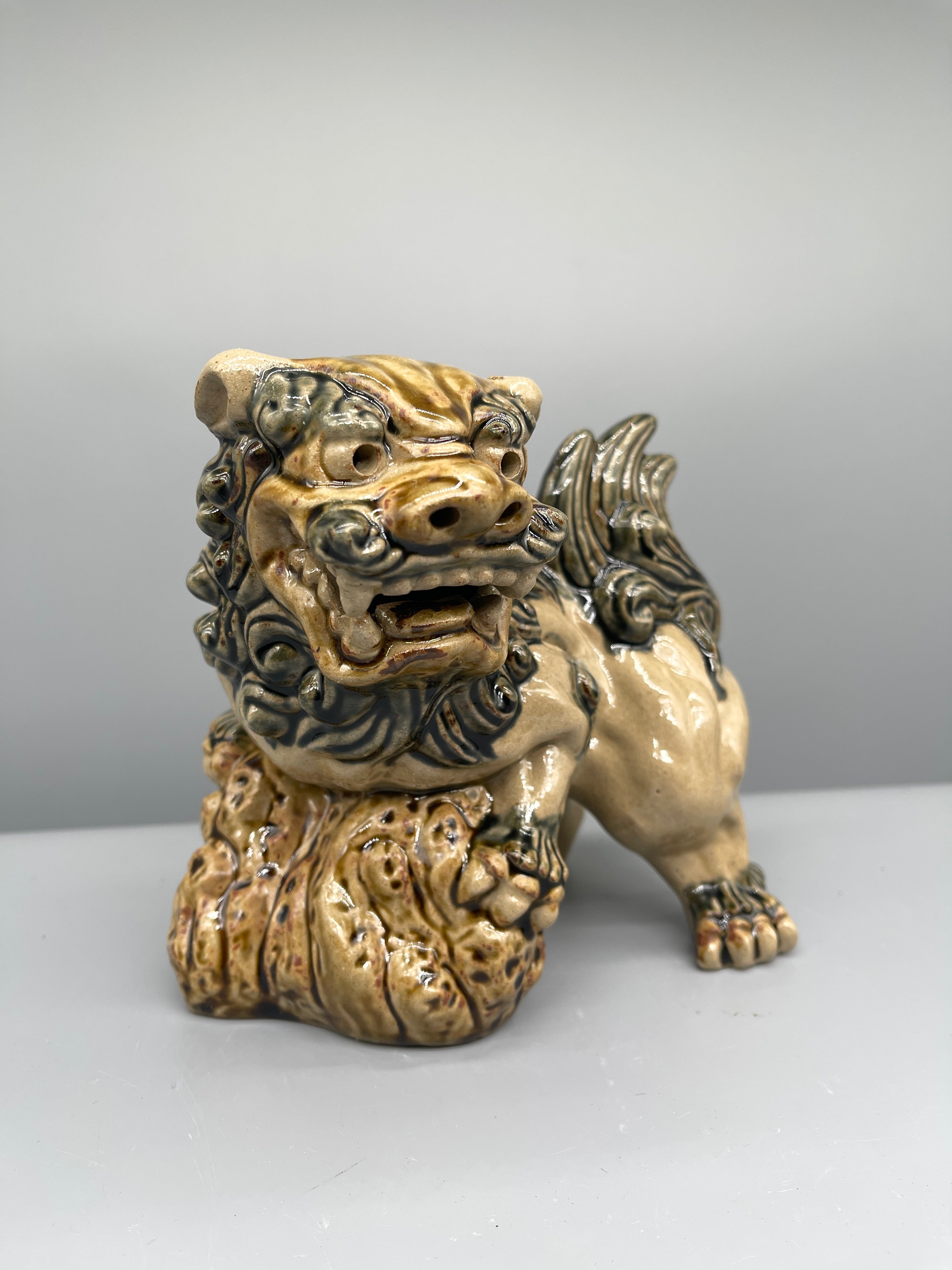 Pair Of Japanese Pottery Shi-Shi | c.1960