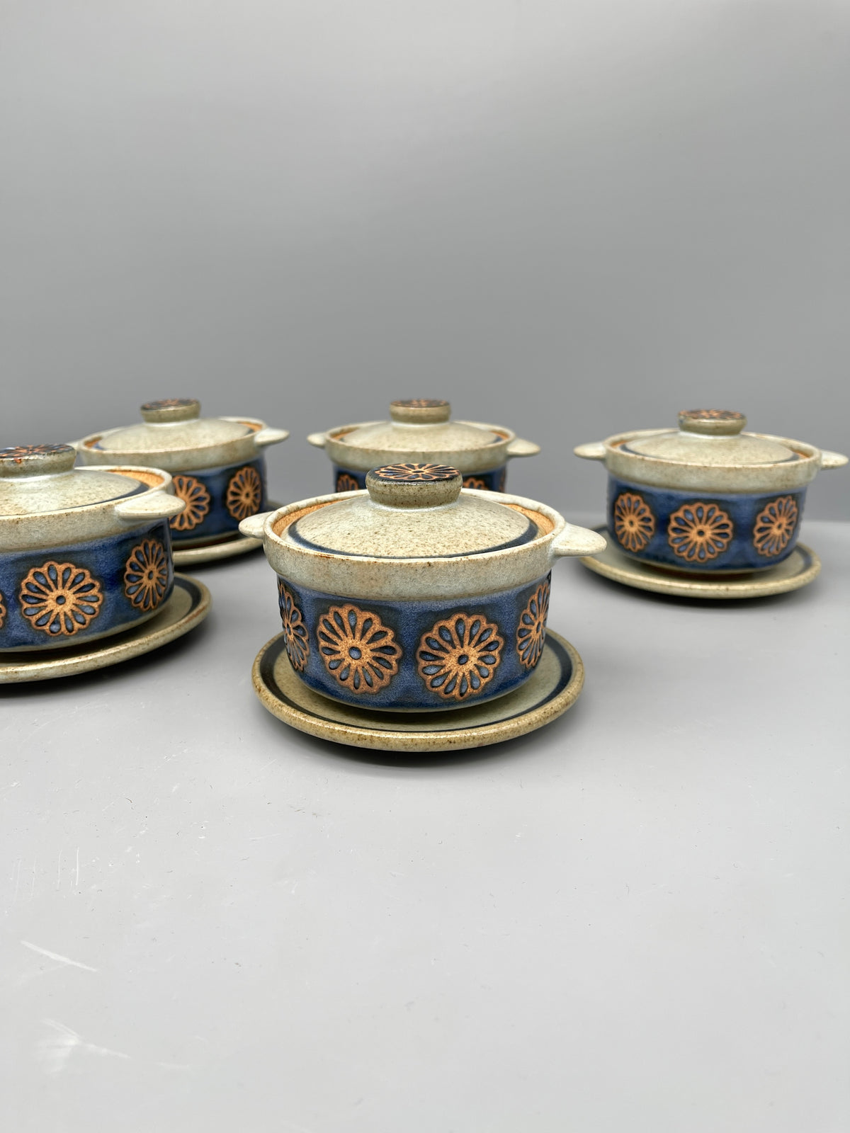 Vintage Japanese Mini Gratin Dish, Set of 5