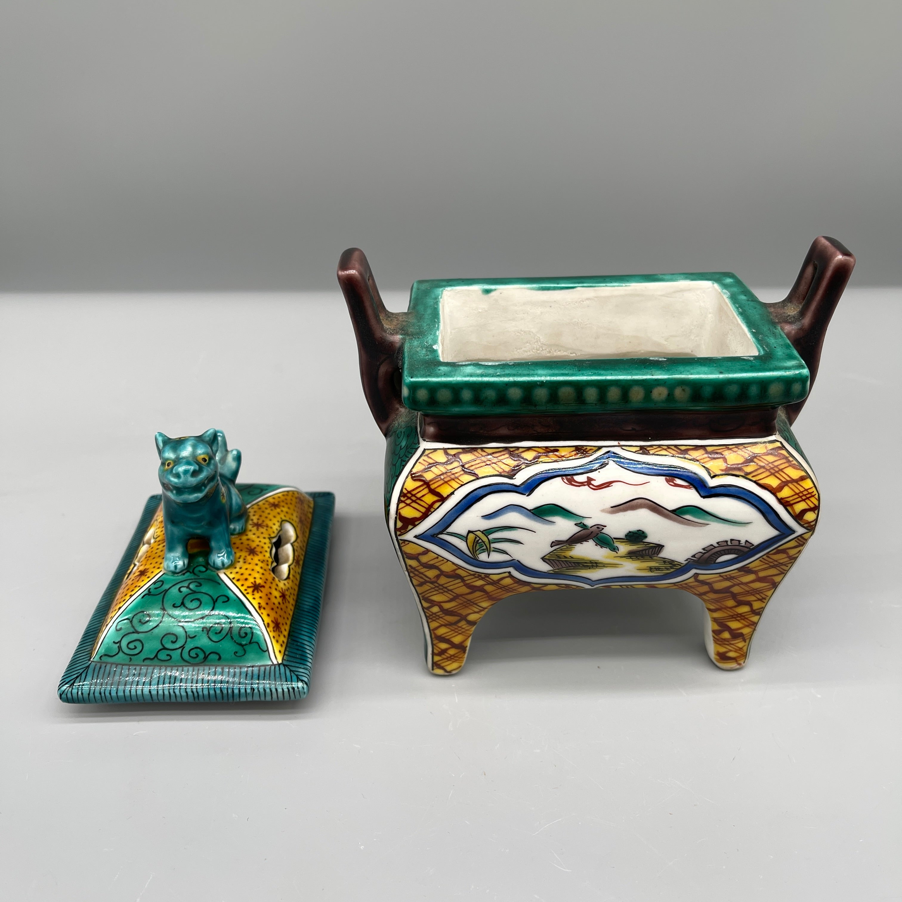 Japanese Kutani Koro, Incense Burner