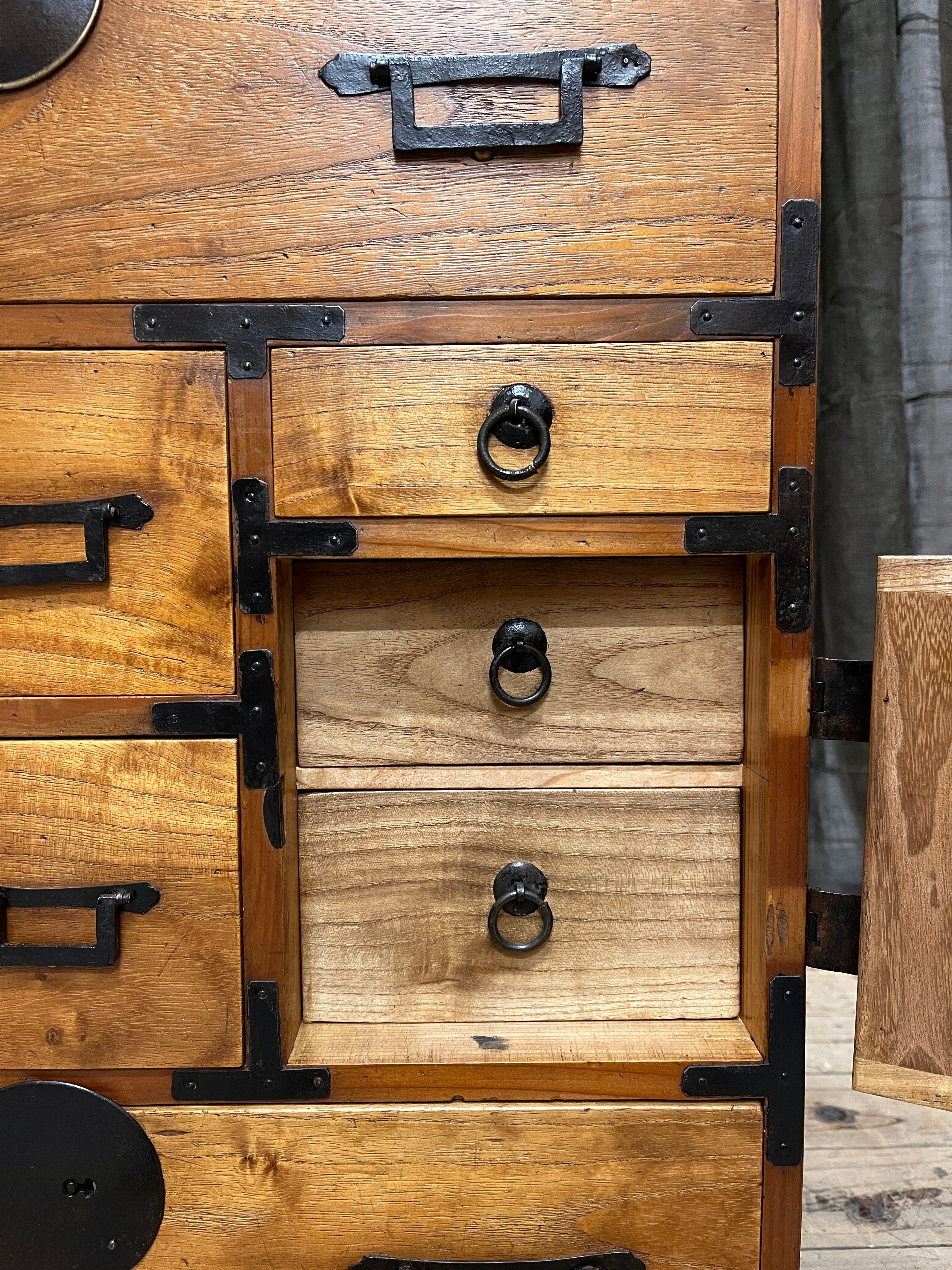 Ko Dansu, Japanese Side Cabinet - Cypress & Paulownia | Meiji
