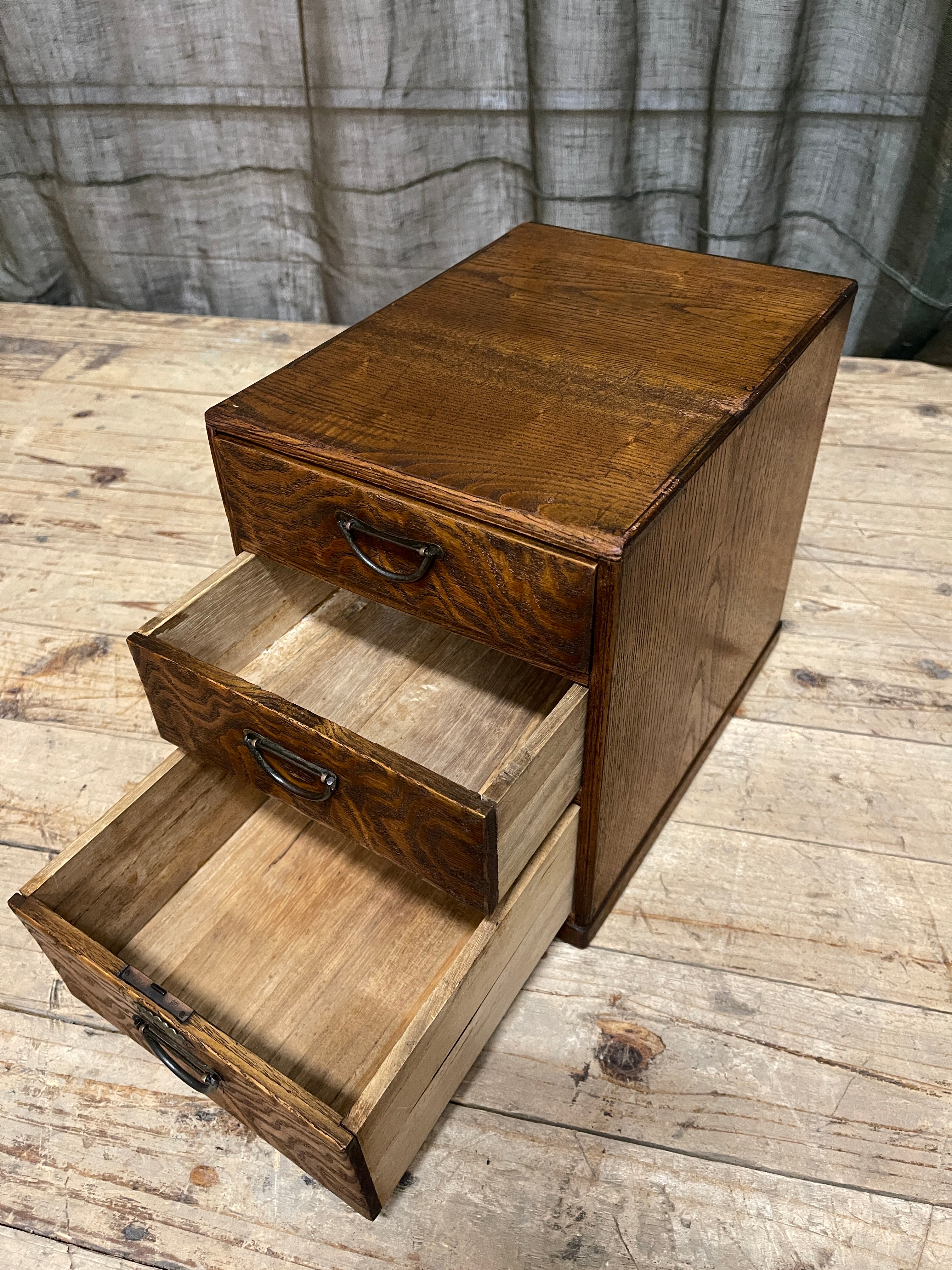 Japanese Three-Drawer Sewing Box - 1930's
