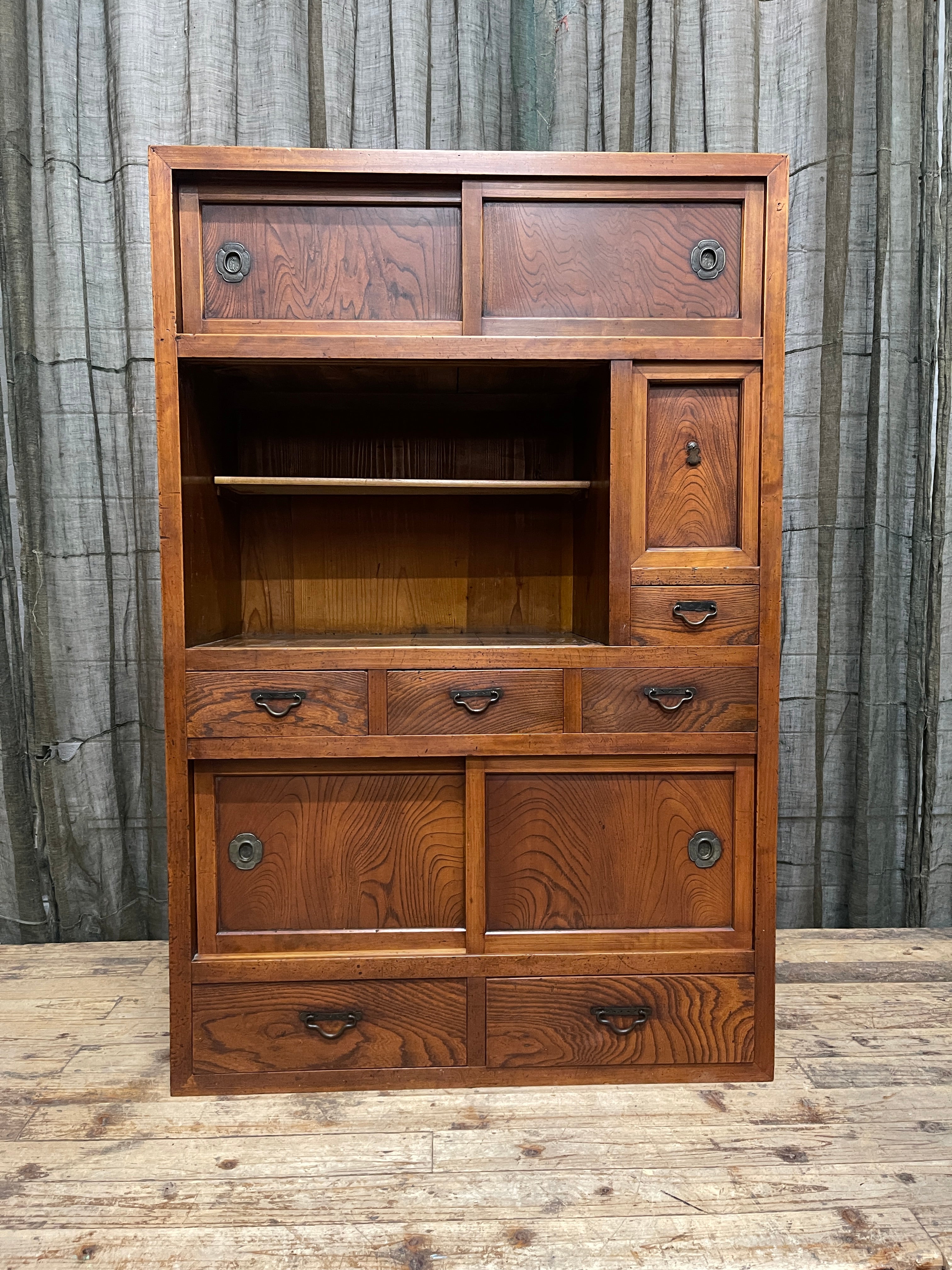 Japanese Mizuya, Kitchen Cabinet - Elm & Cypress | Taisho