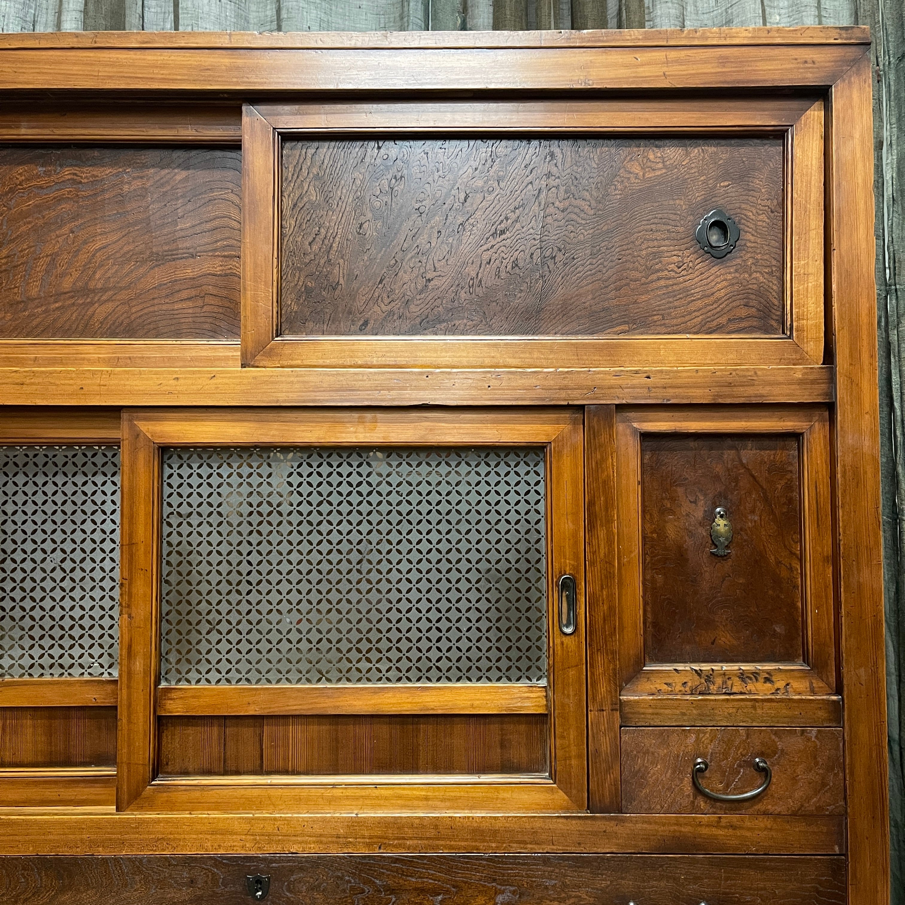 Japanese Mizuya, Kitchen Cabinet - Cedar & Elm & Cypress| Taisho