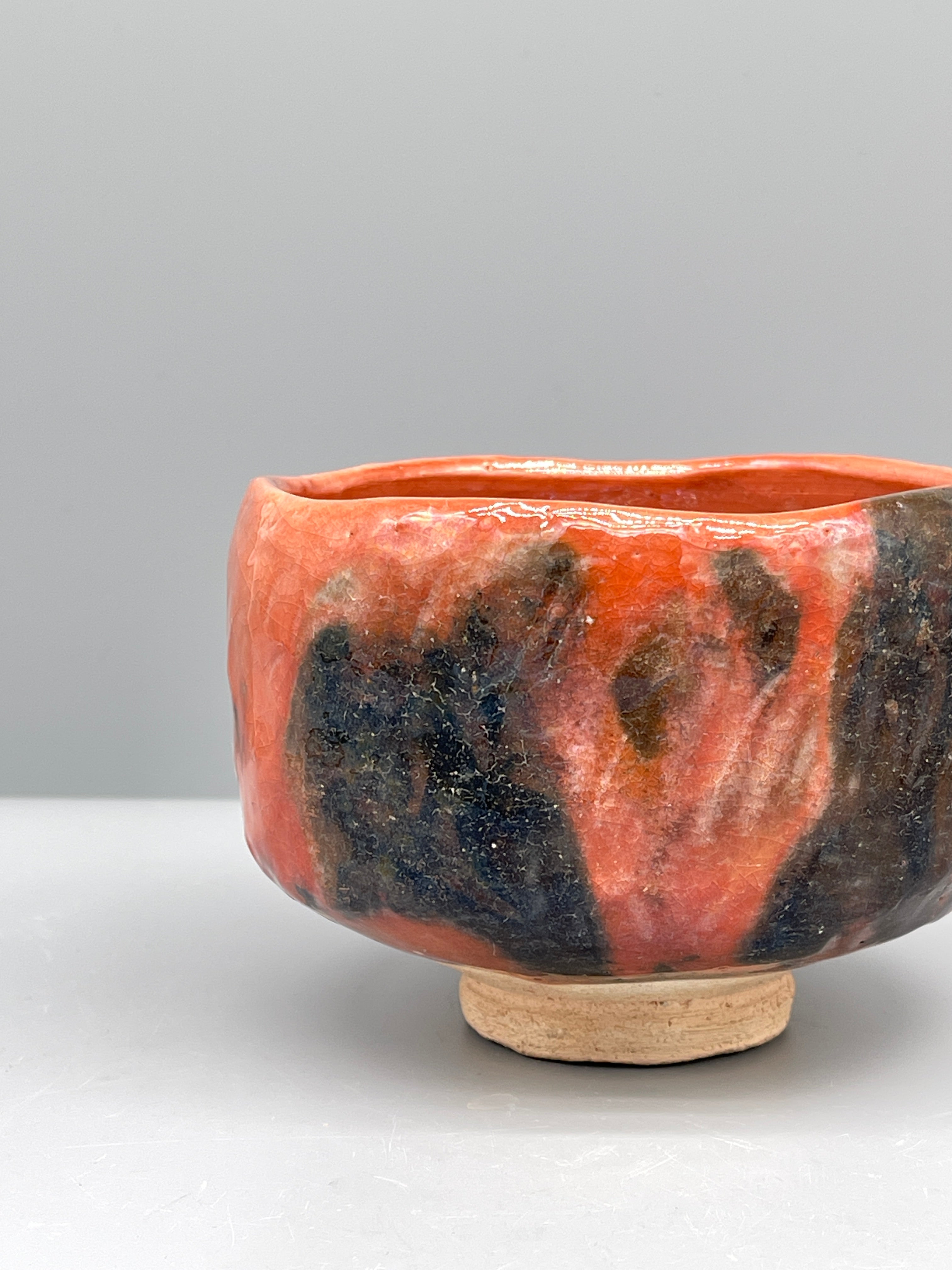 Vintage Japanese Hagi Ware Matcha Bowl, Chawan - By Watanabe Eisen