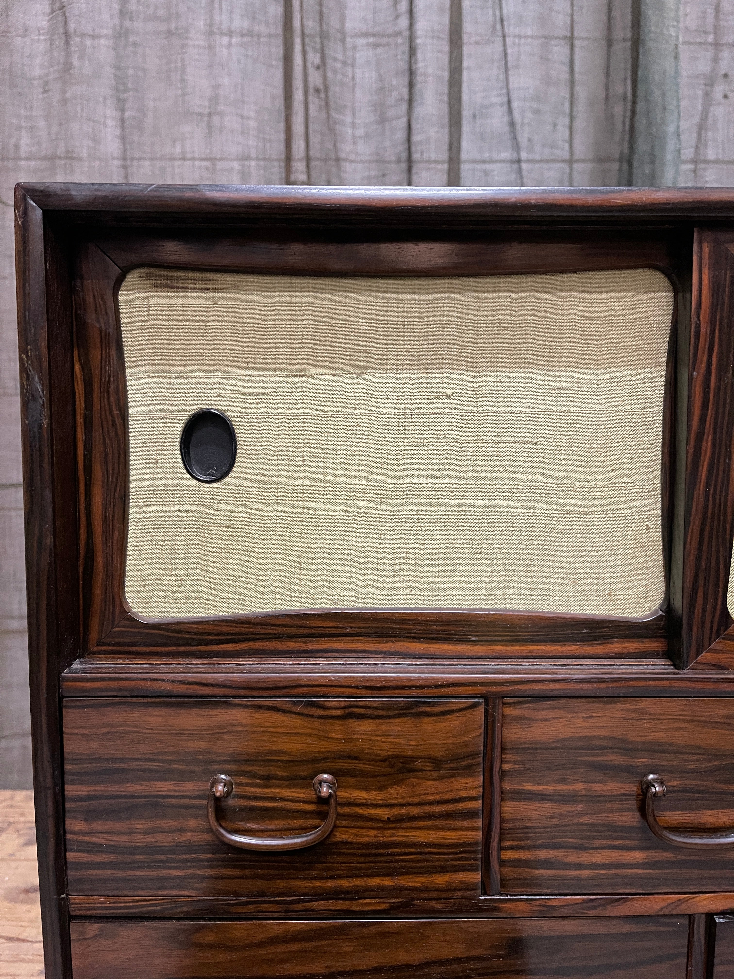 Cha Dansu, Japanese Tea Cabinet - Elm | Midcentury