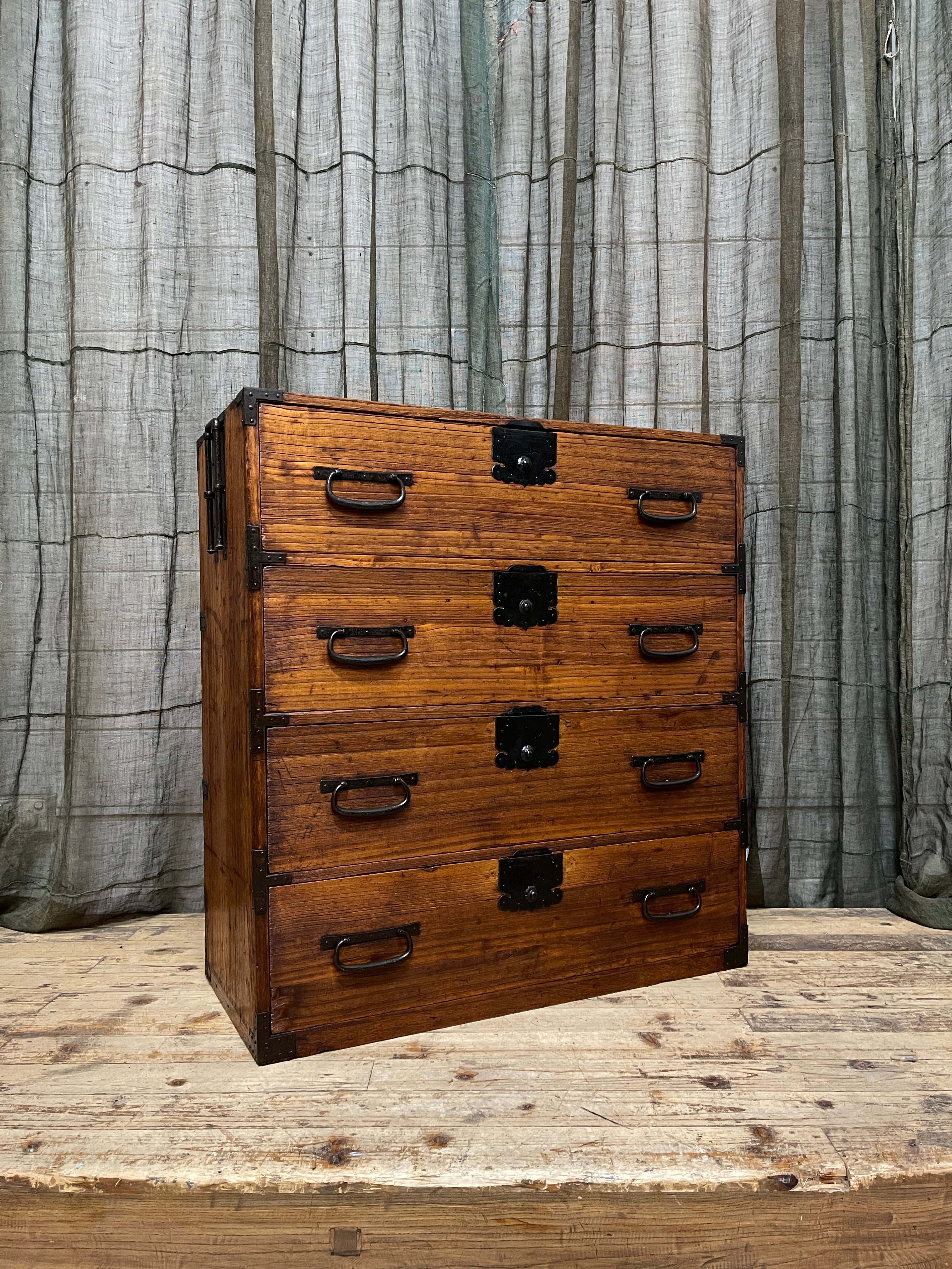 Japanese Kimono Chest of Drawers - Paulownia | Meiji