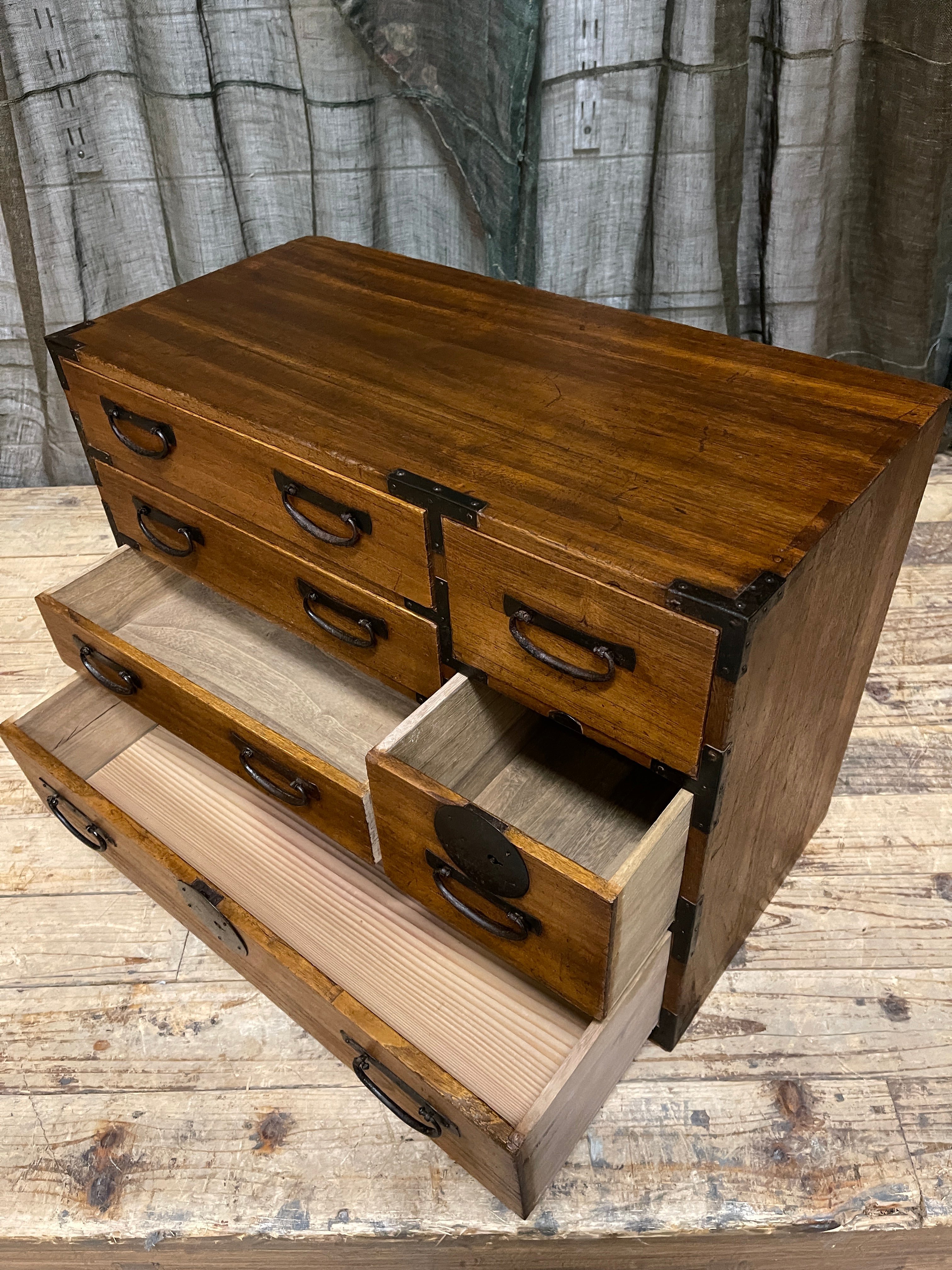 Ko Dansu, Japanese Side Cabinet - Paulownia | Meiji