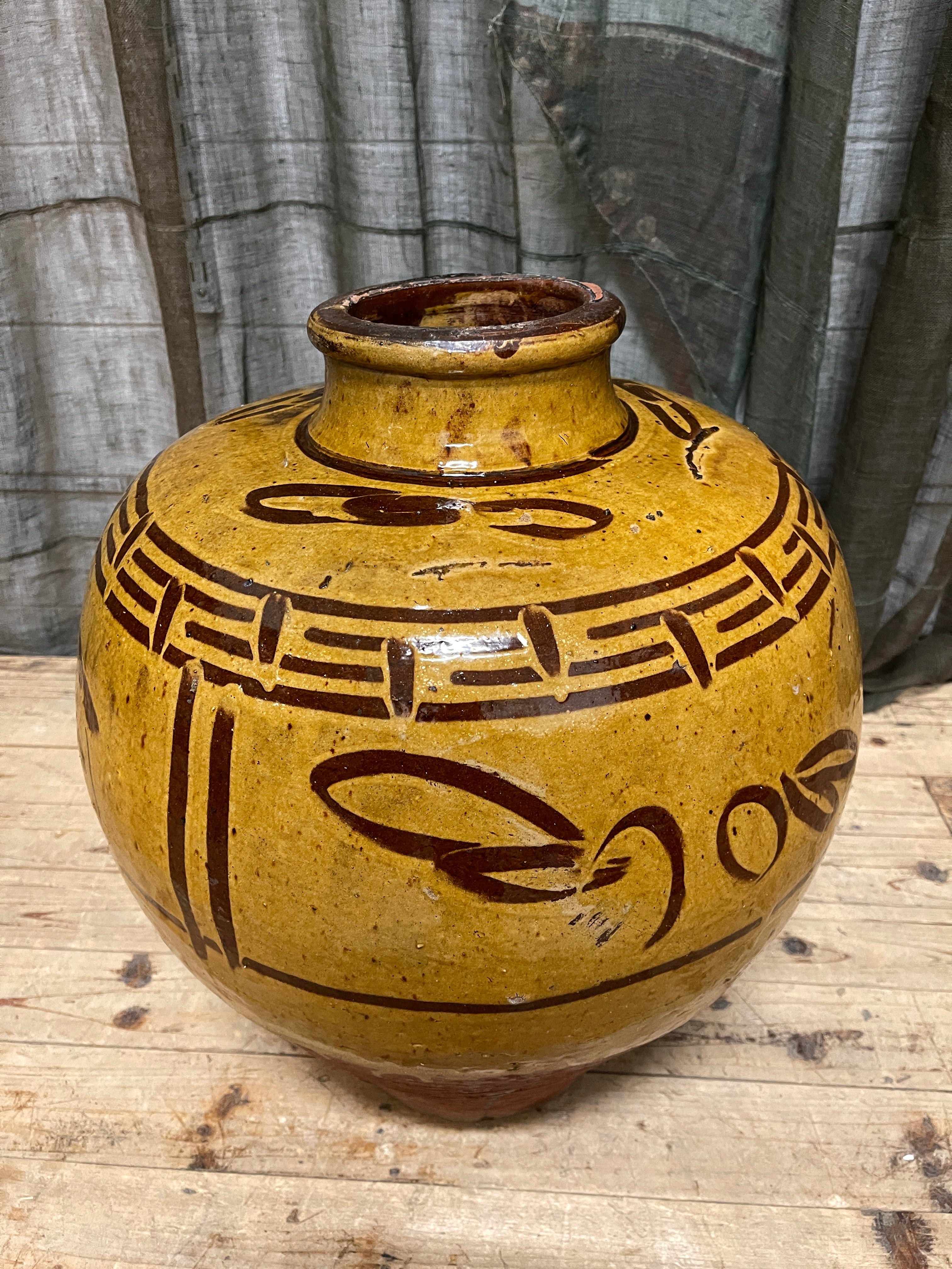 Antique Chinese Martaban Pottery storage Jar