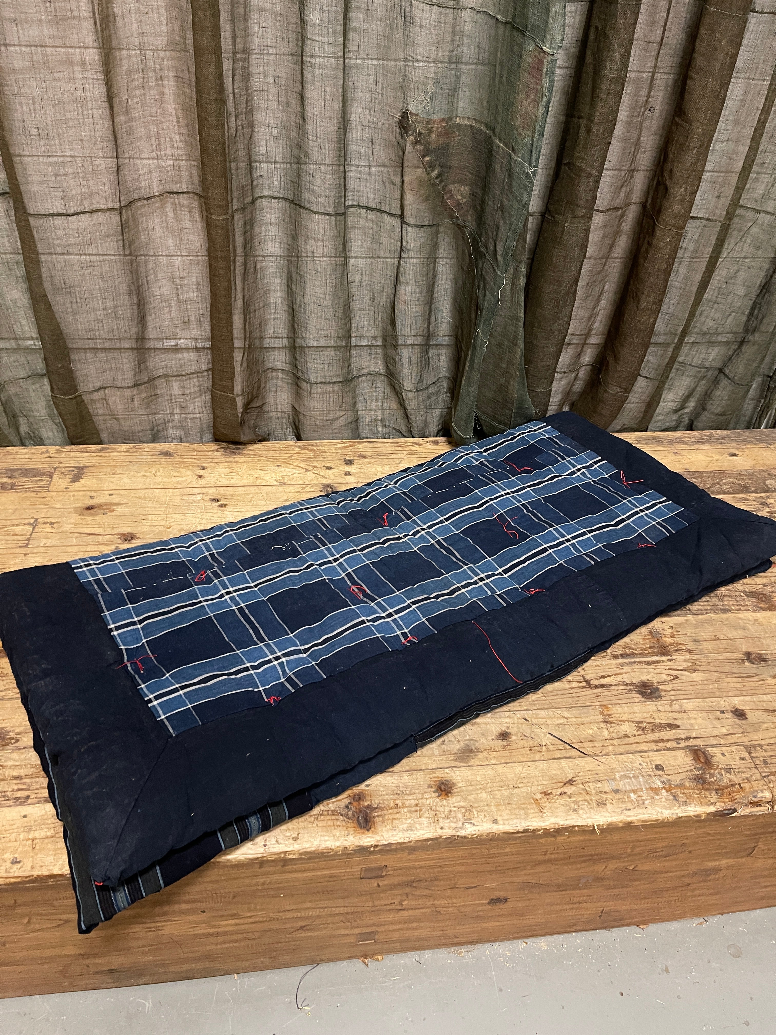 Antique Japanese Indigo Cotton Futon | Meiji