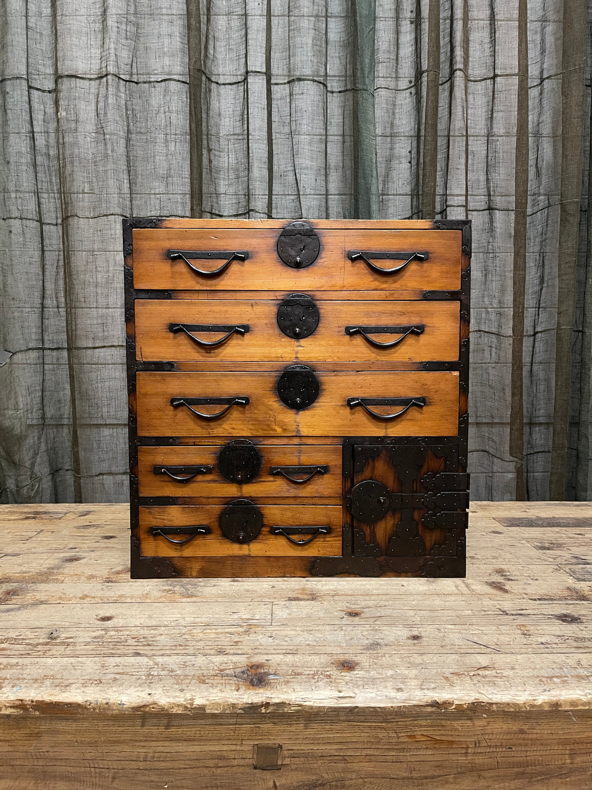 Ko Dansu, Antique Japanese Side Cabinet - Cypress | C.1850