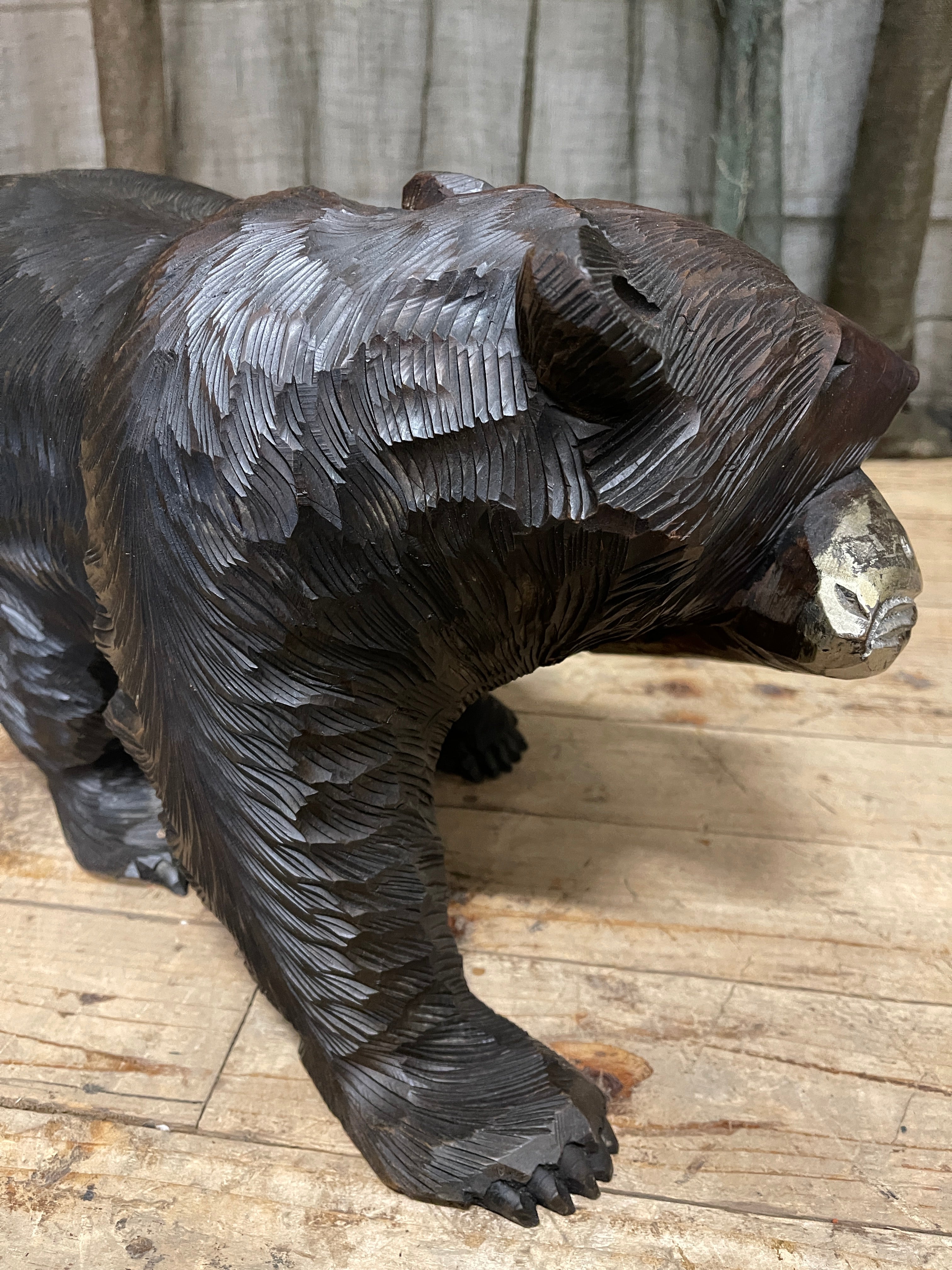 Japanese Carved Wooden Bears, Kibori Kuma