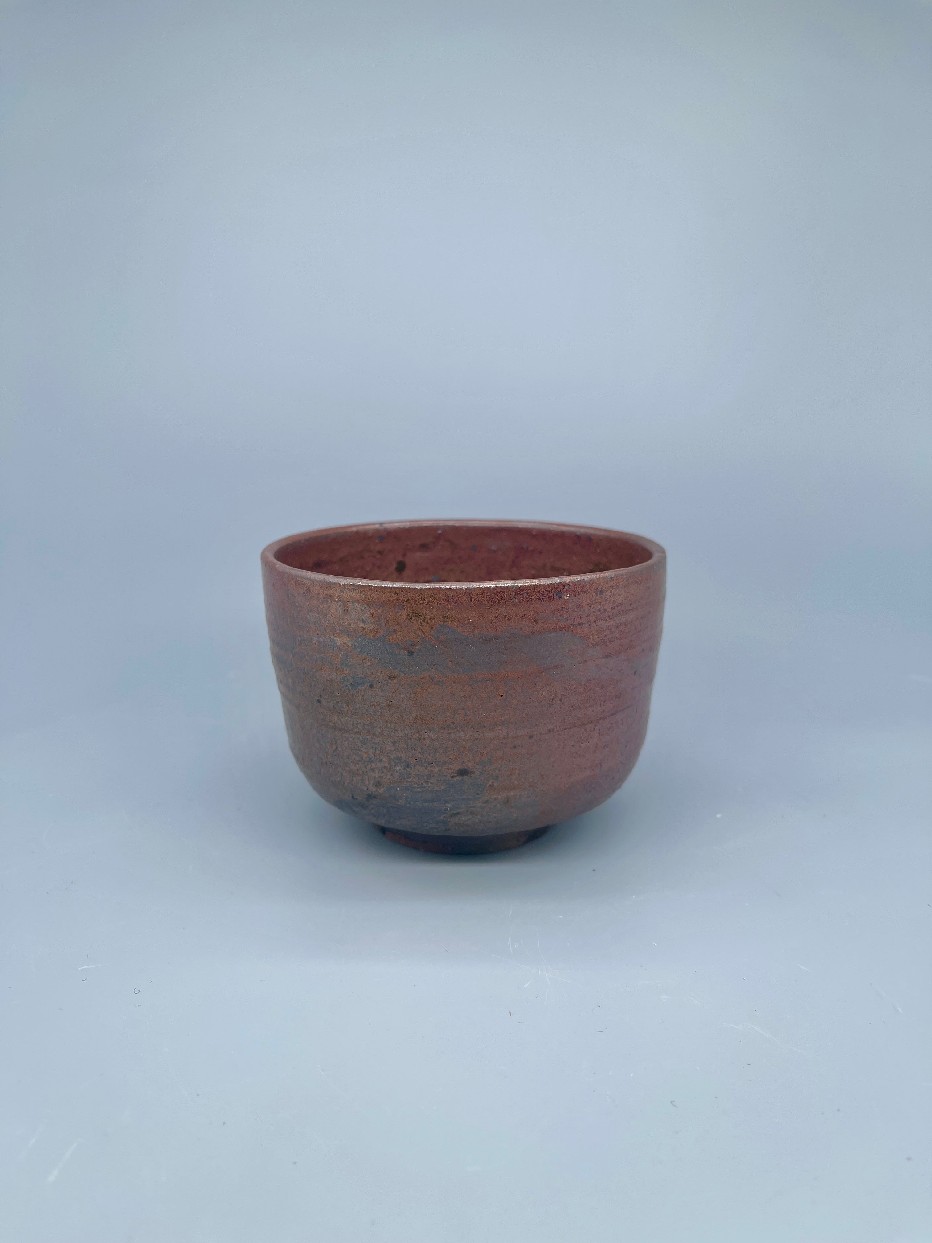 Vintage Japanese Matcha Bowl, Chawan - Brown, Earthy Red Glaze