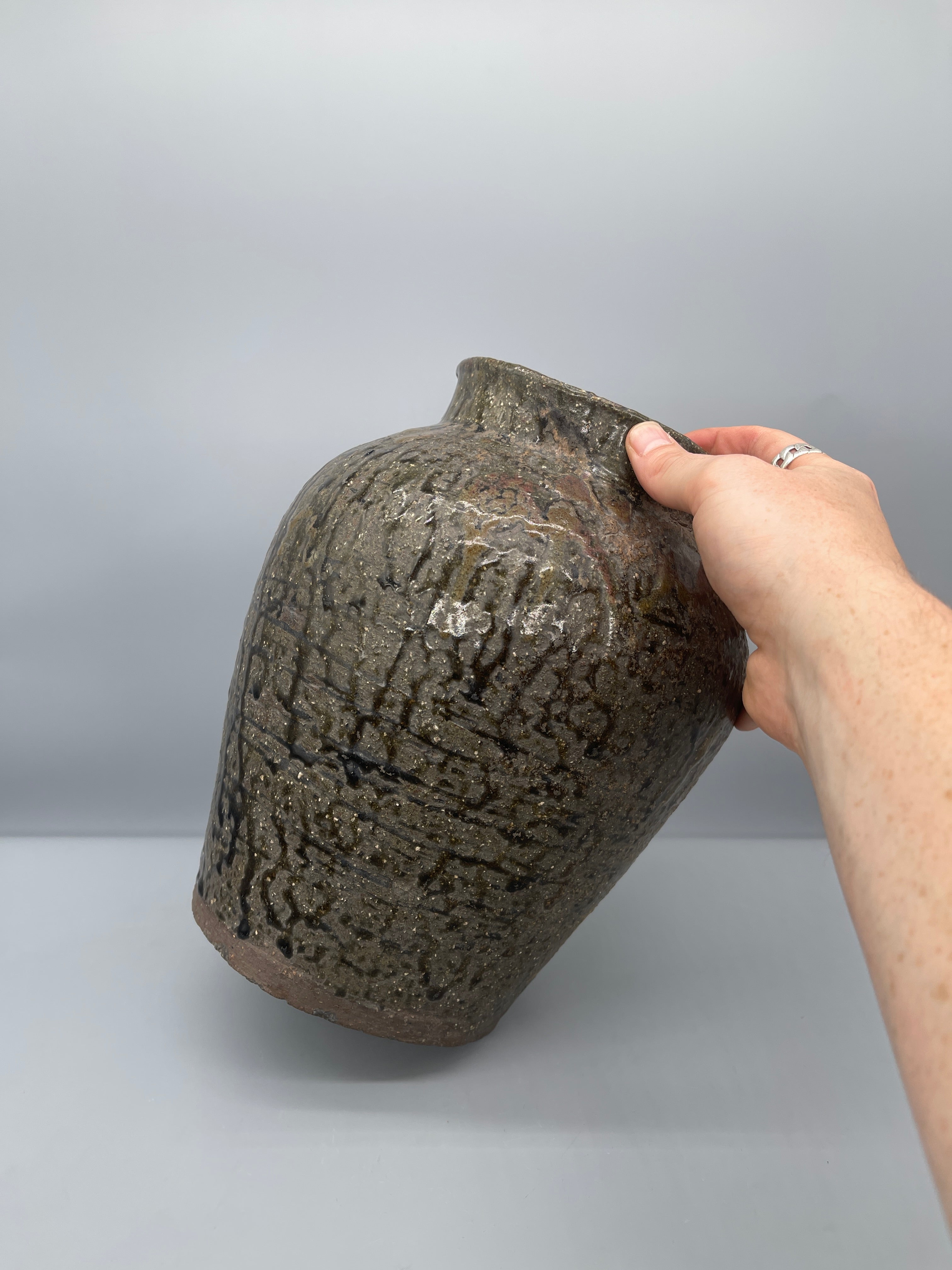 Vintage Japanese Vase - Shigaraki Ware