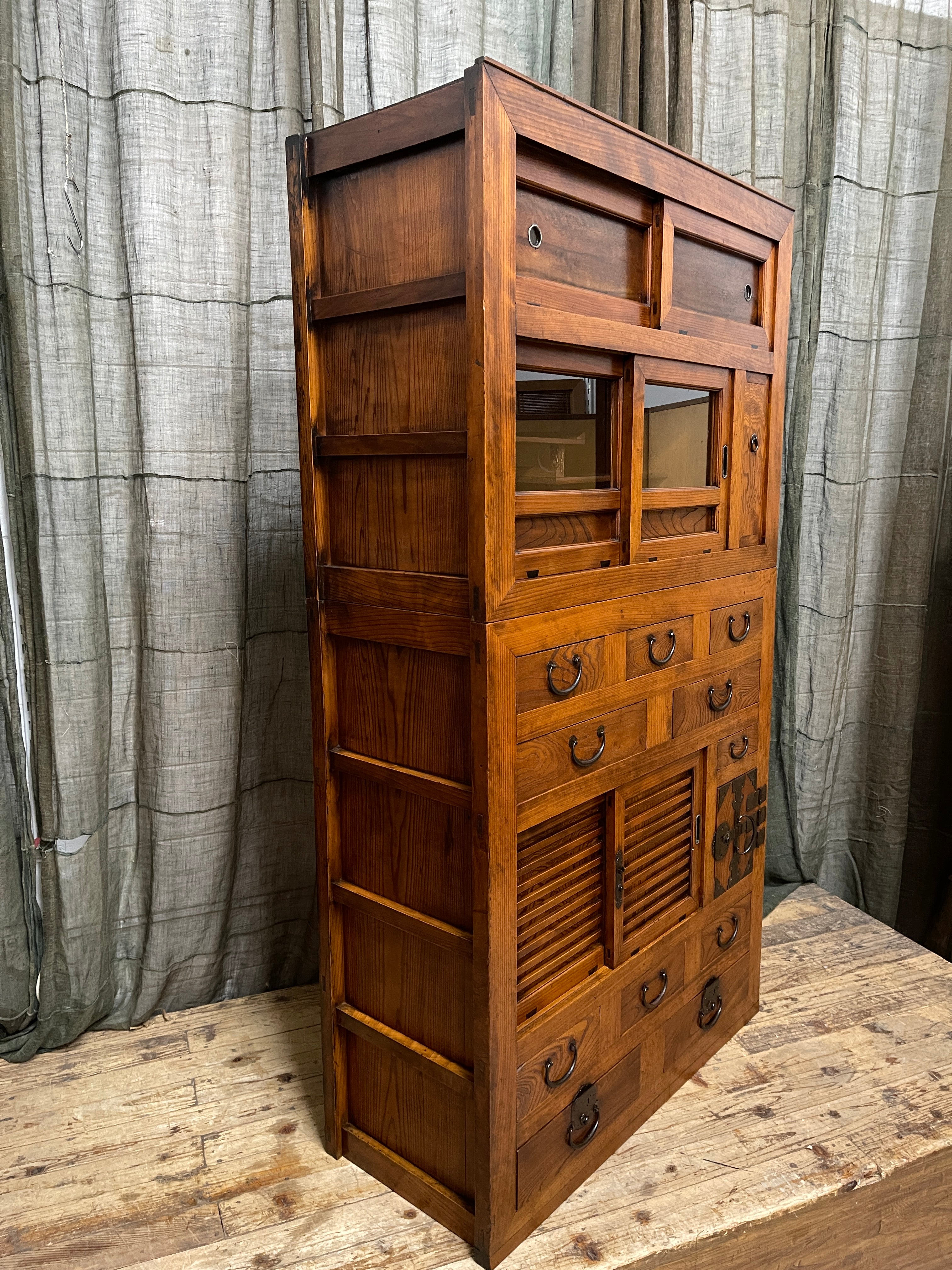 Japanese Mizuya, Kitchen Cabinet - Cedar & Cypress & Elm | Meiji