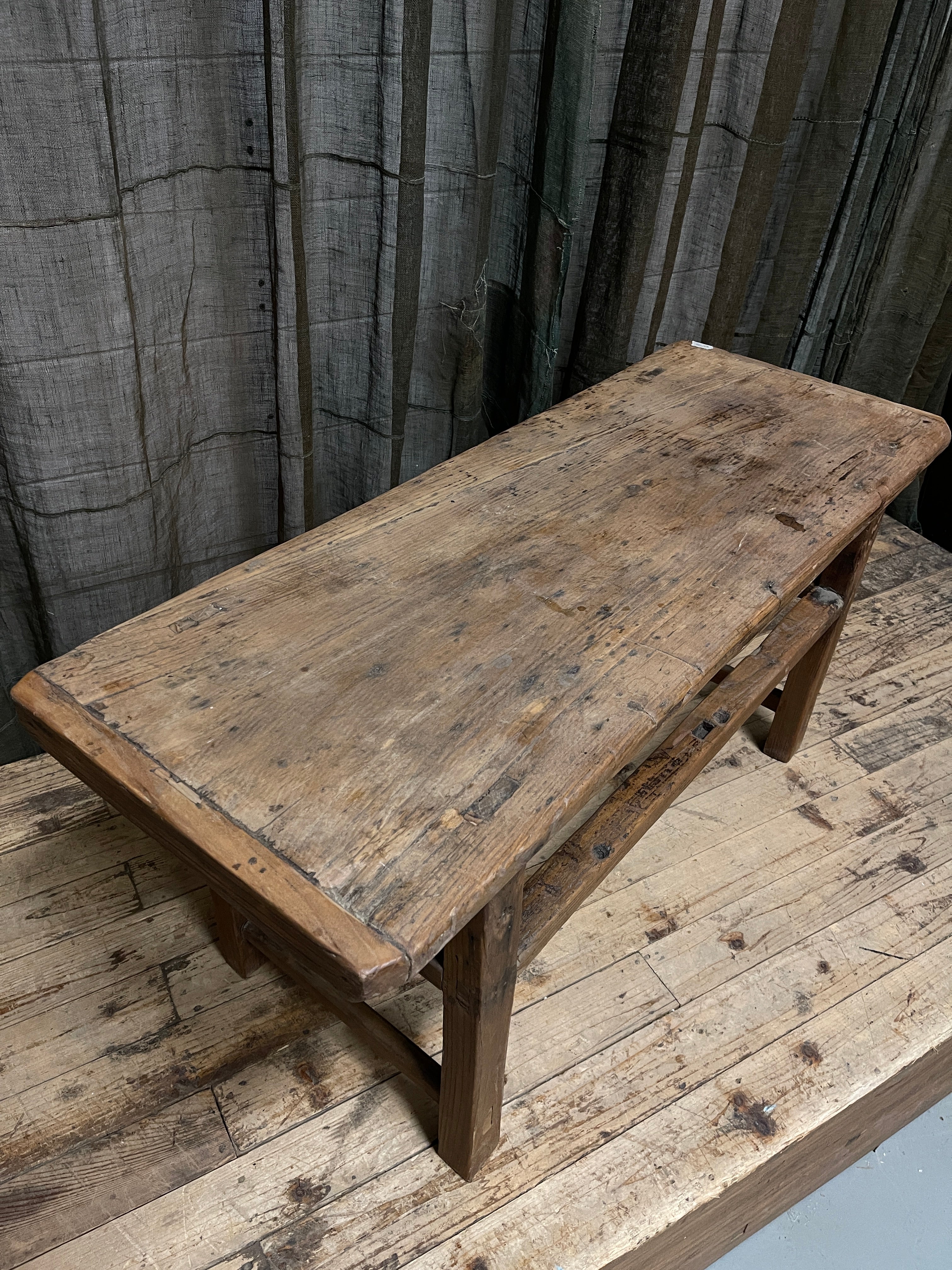 Vintage Chinese Bench, Recycle Elm