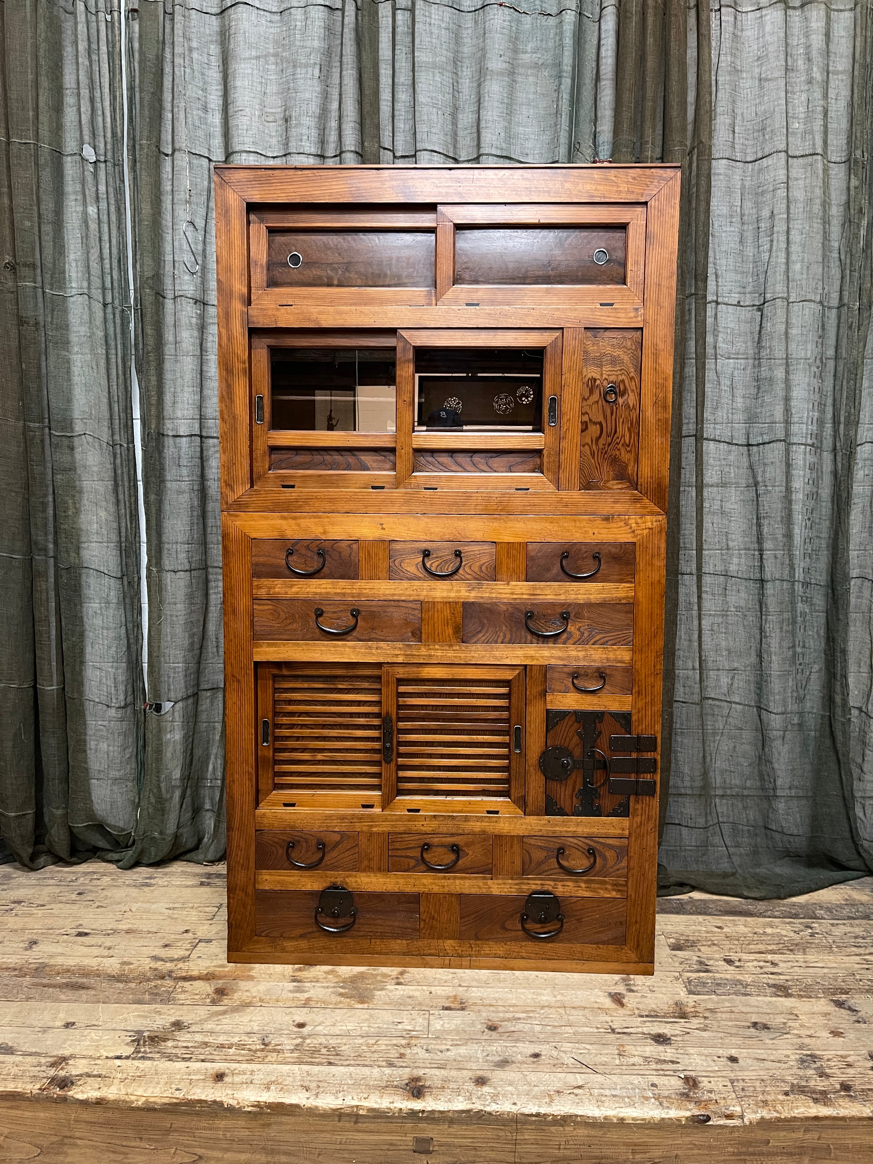 Japanese Mizuya, Kitchen Cabinet - Cedar & Cypress & Elm | Meiji